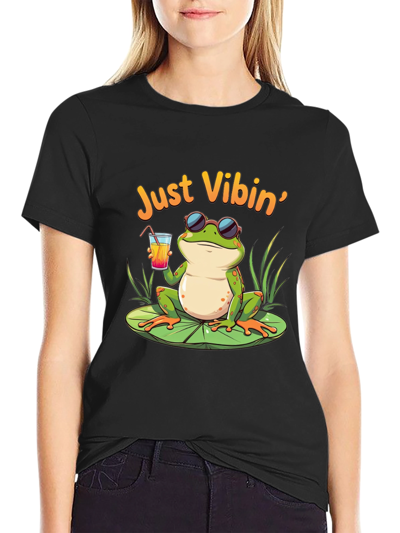 Just Vibin Frog T-Shirt