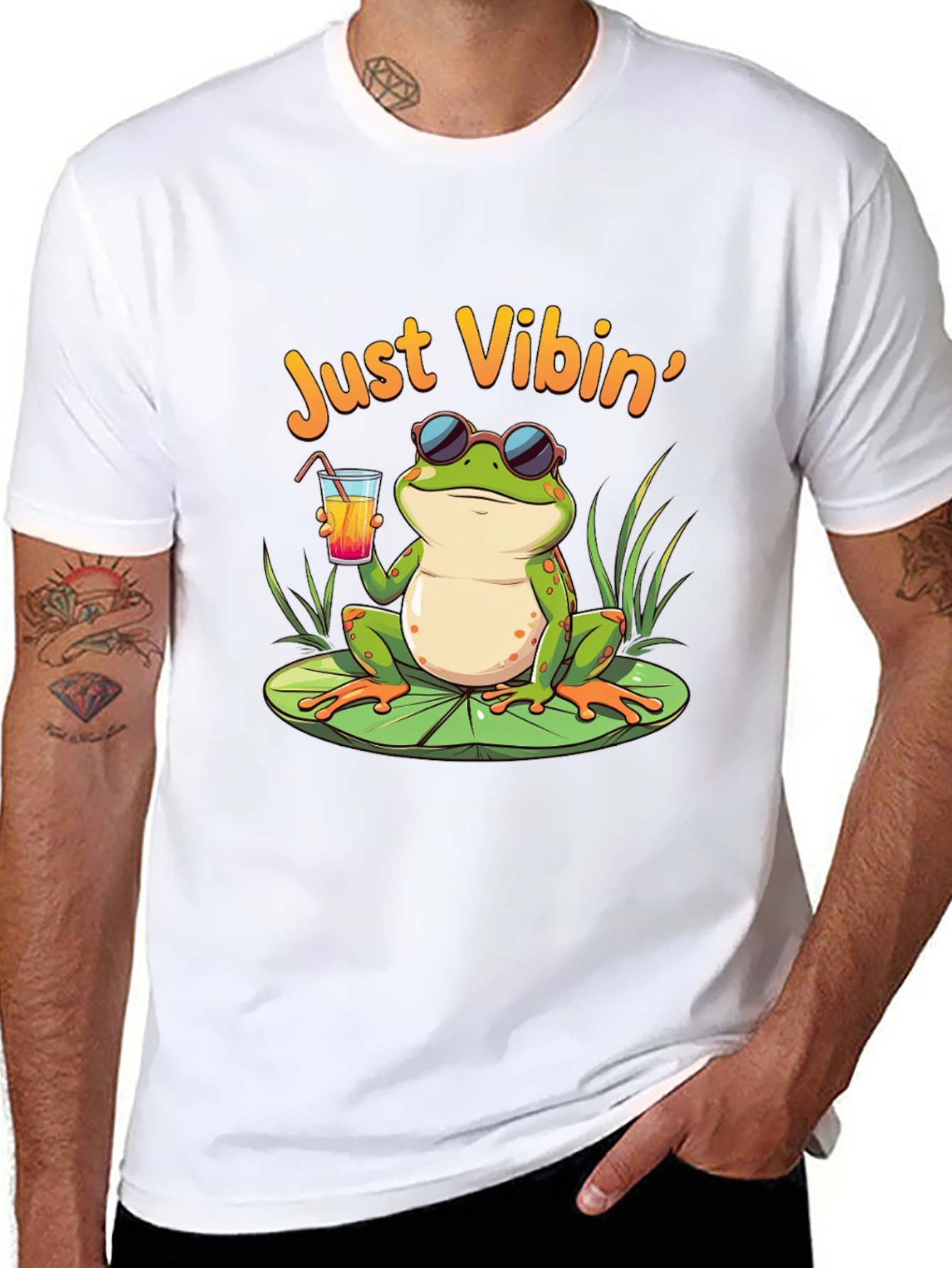 Just Vibin Frog T-Shirt