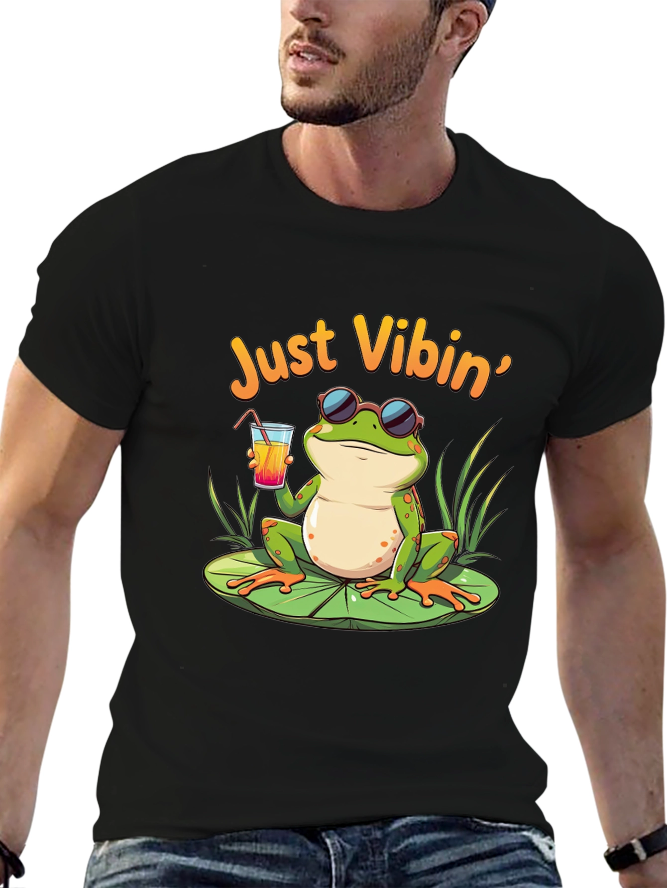 Just Vibin Frog T-Shirt