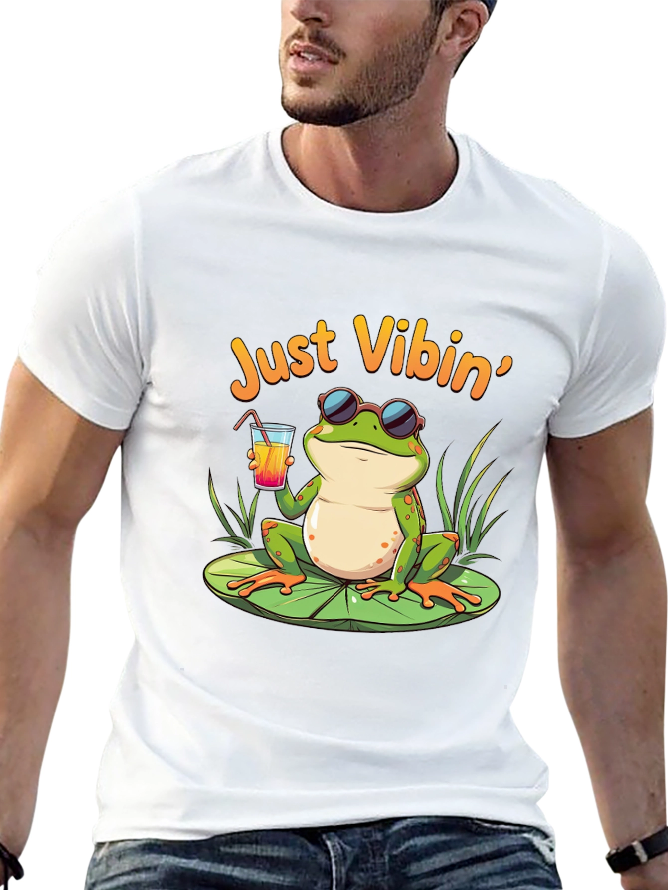Just Vibin Frog T-Shirt