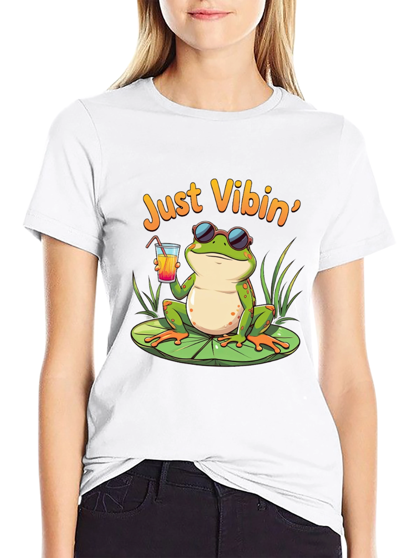 Just Vibin Frog T-Shirt