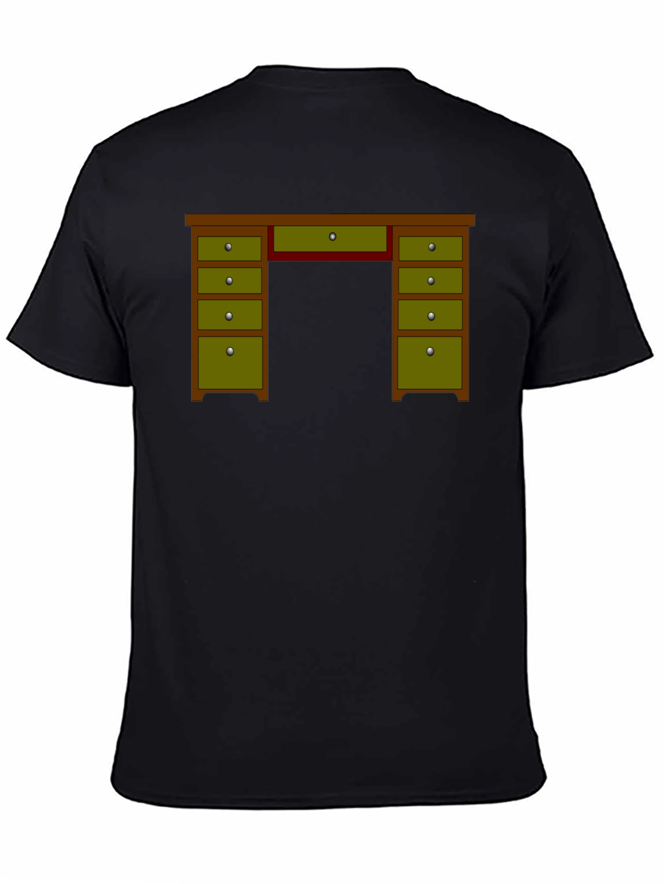 Novelty Desk Graphic T-Shirt - Office Humor Tee