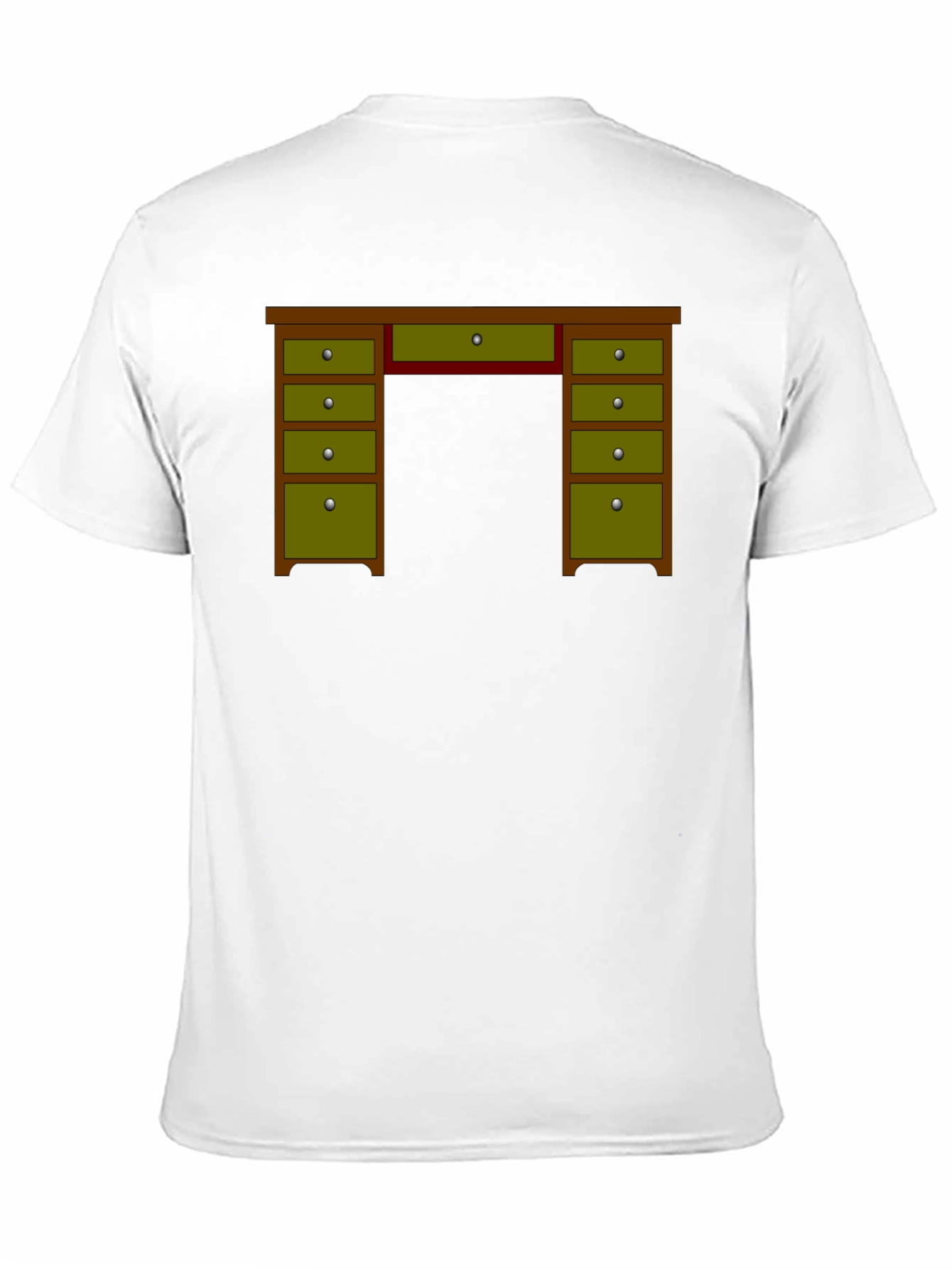 Novelty Desk Graphic T-Shirt - Office Humor Tee