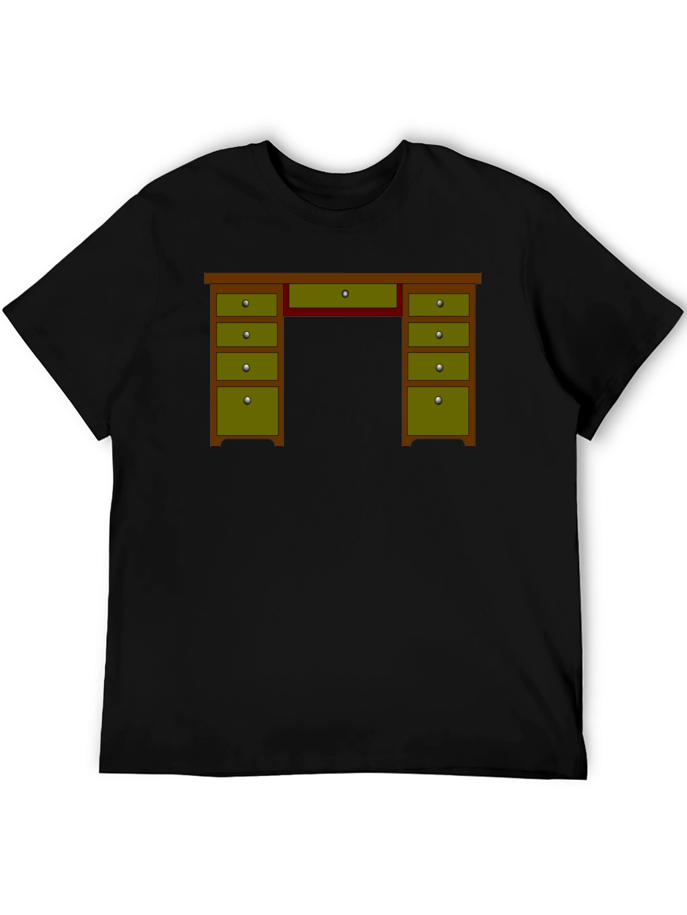 Novelty Desk Graphic T-Shirt - Office Humor Tee