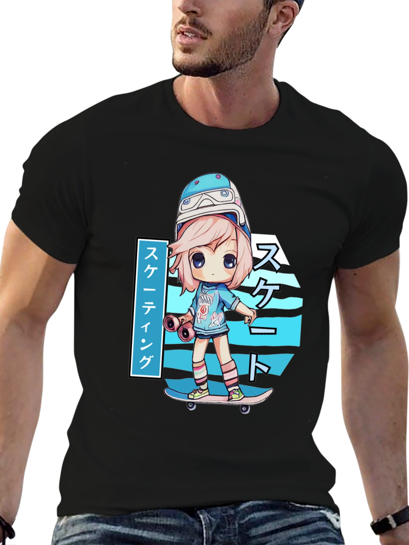 Anime Skater T-Shirt - Stylish Graphic Tee