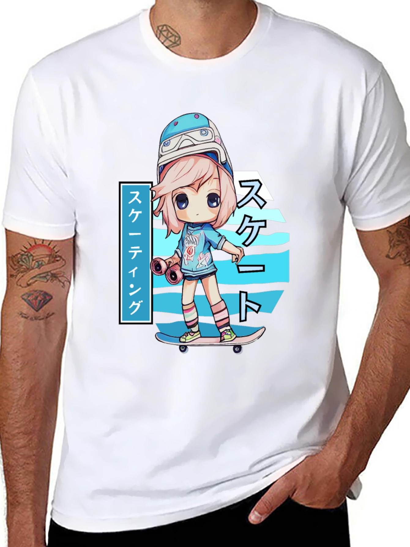 Anime Skater T-Shirt - Stylish Graphic Tee