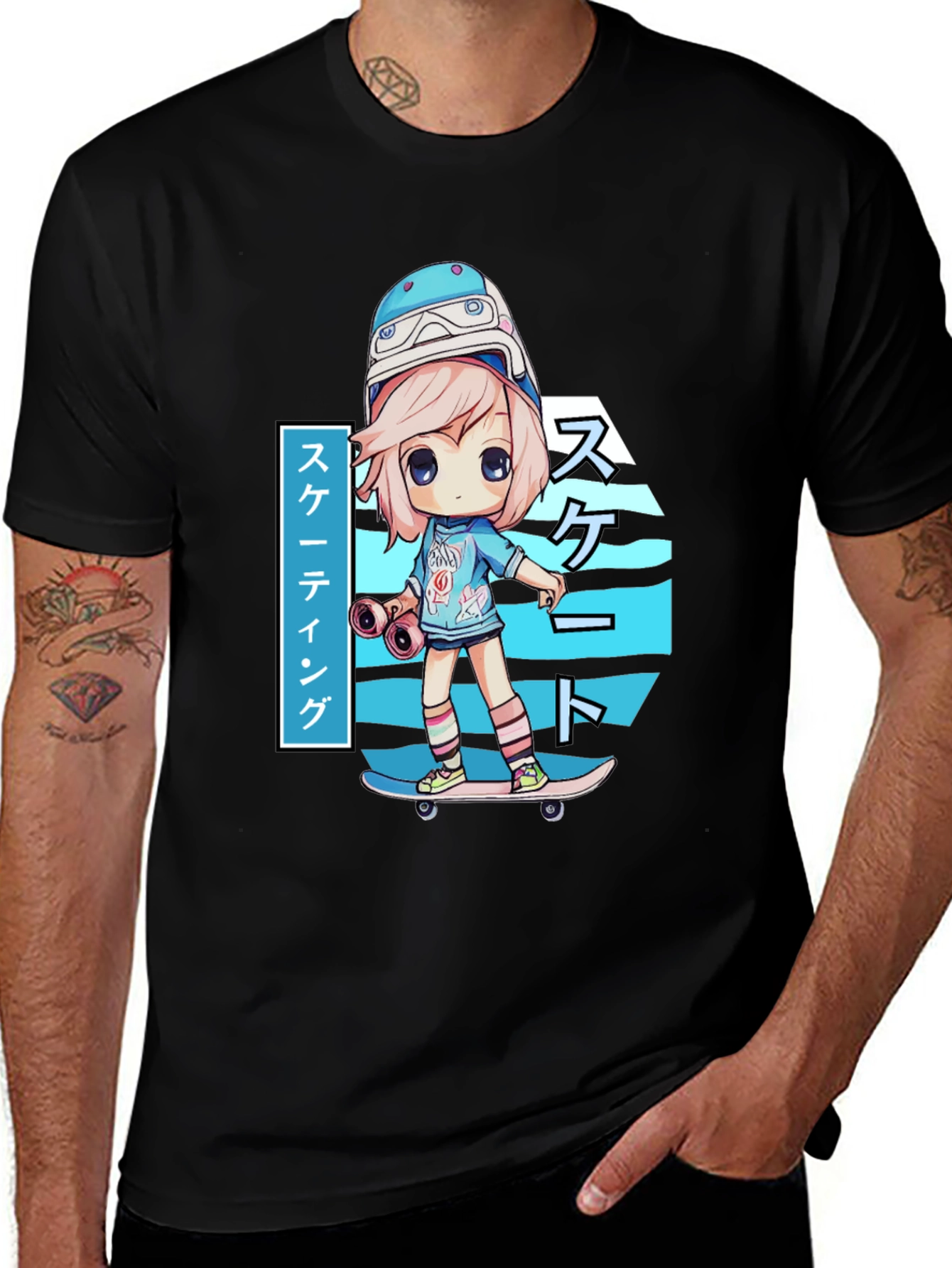 Anime Skater T-Shirt - Stylish Graphic Tee