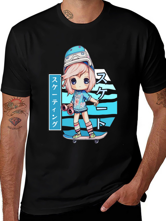 Anime Skater T-Shirt - Stylish Graphic Tee