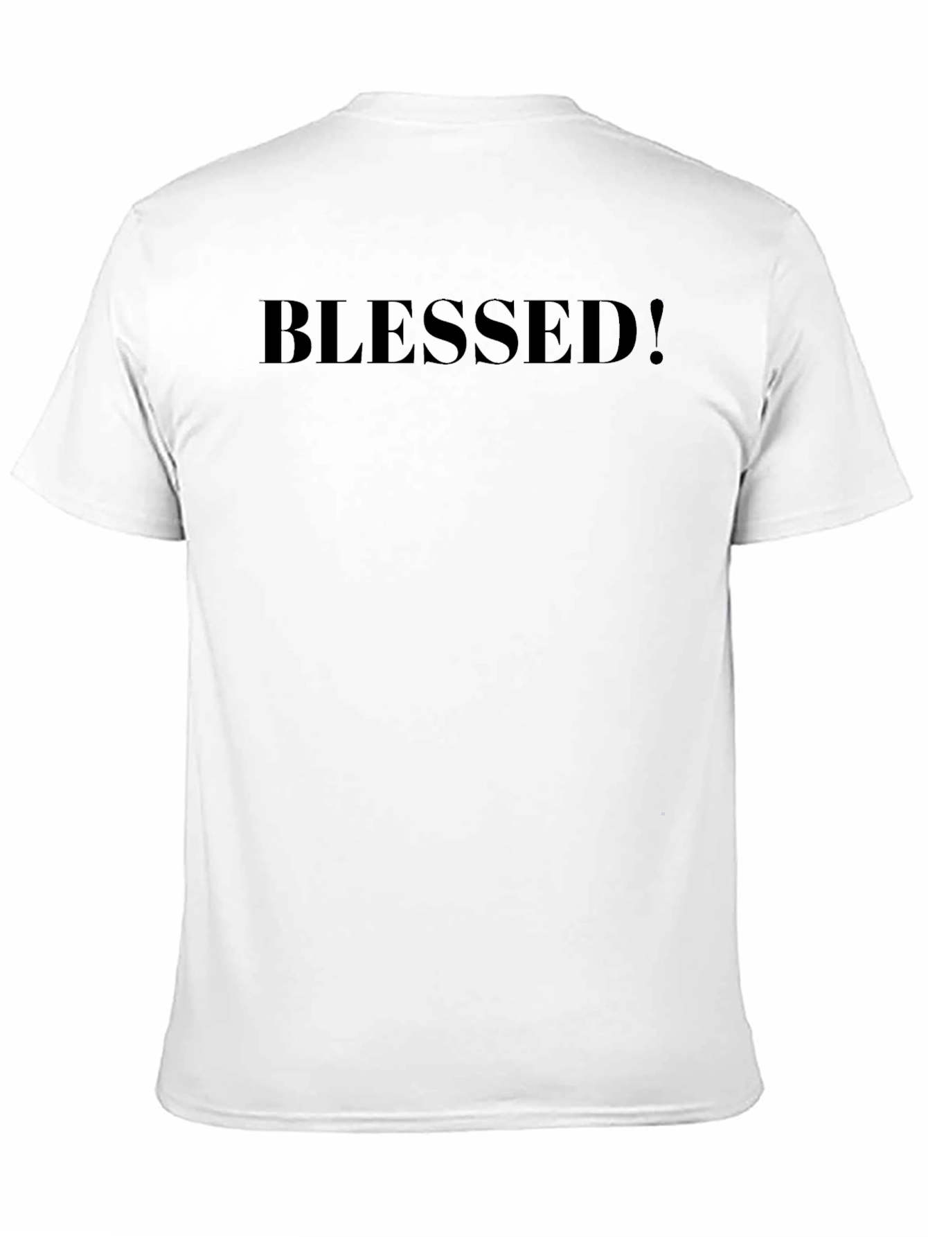 Blessed! Graphic Print Mens T-Shirt - Black