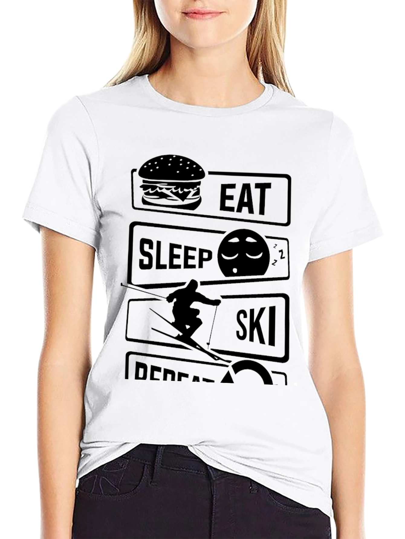 Eat Sleep Ski Repeat T-Shirt