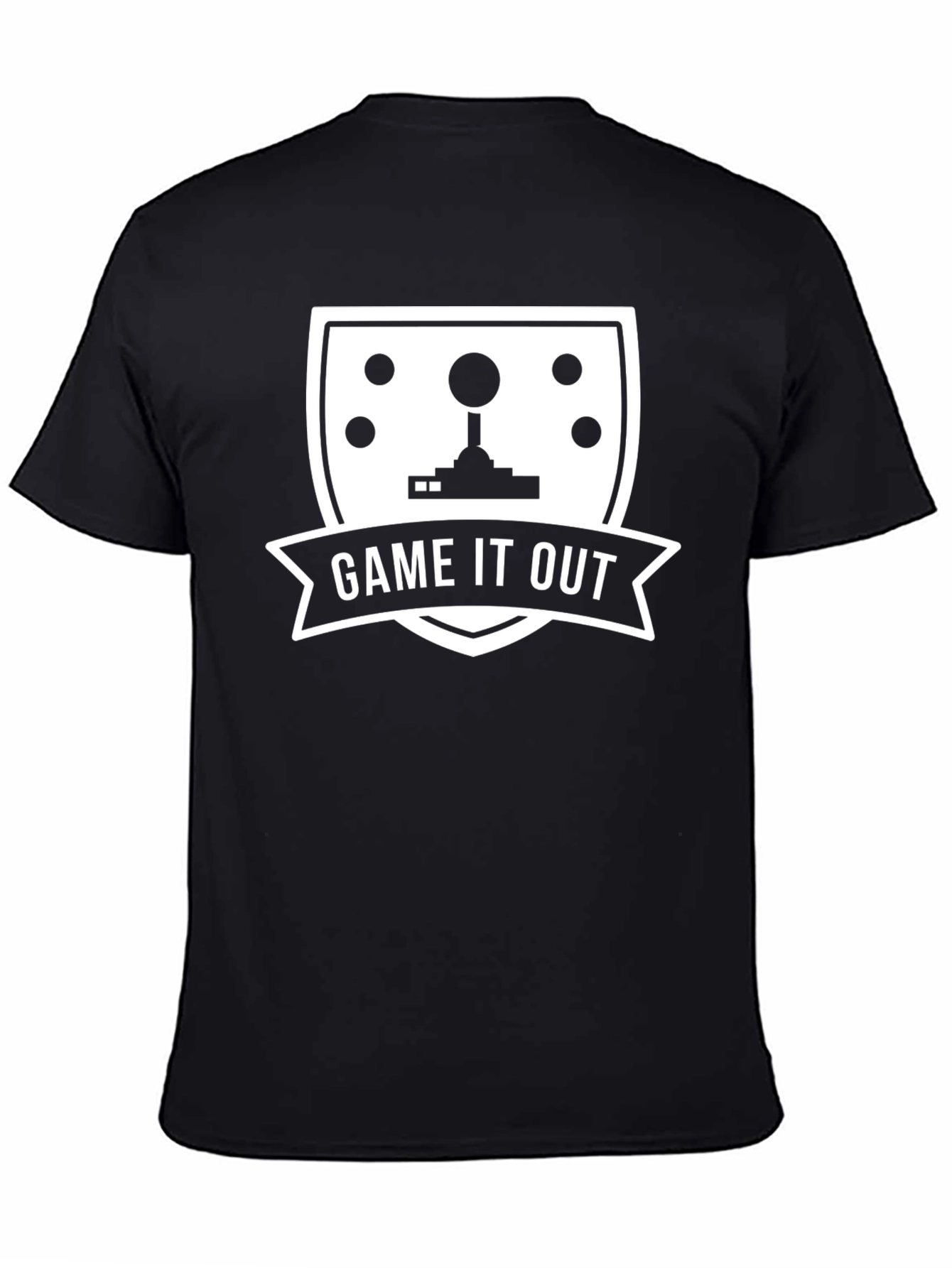 Game It Out Black T-Shirt - Retro Gaming