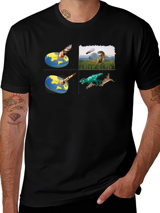 Flat Earth Dinosaur T-Shirt