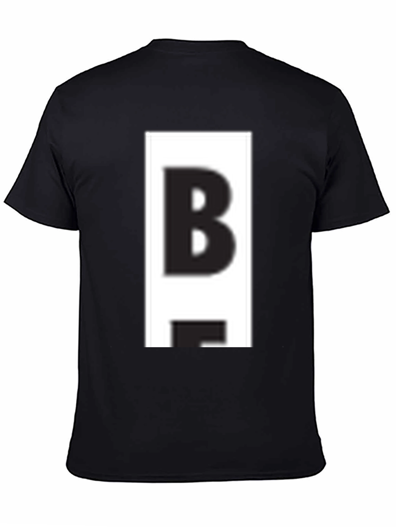 Bold B Graphic Tee - Casual Black T-Shirt