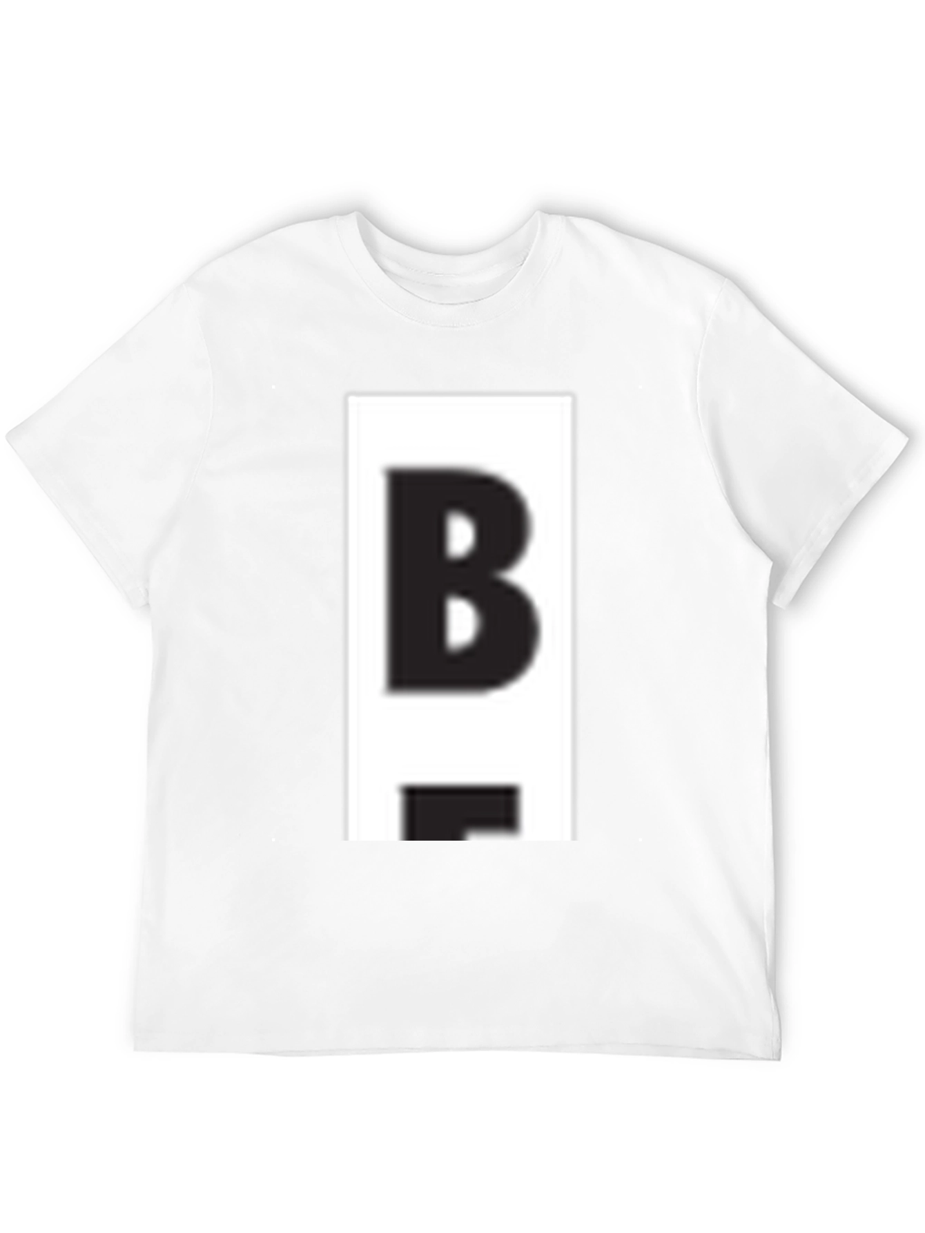 Bold B Graphic Tee - Casual Black T-Shirt