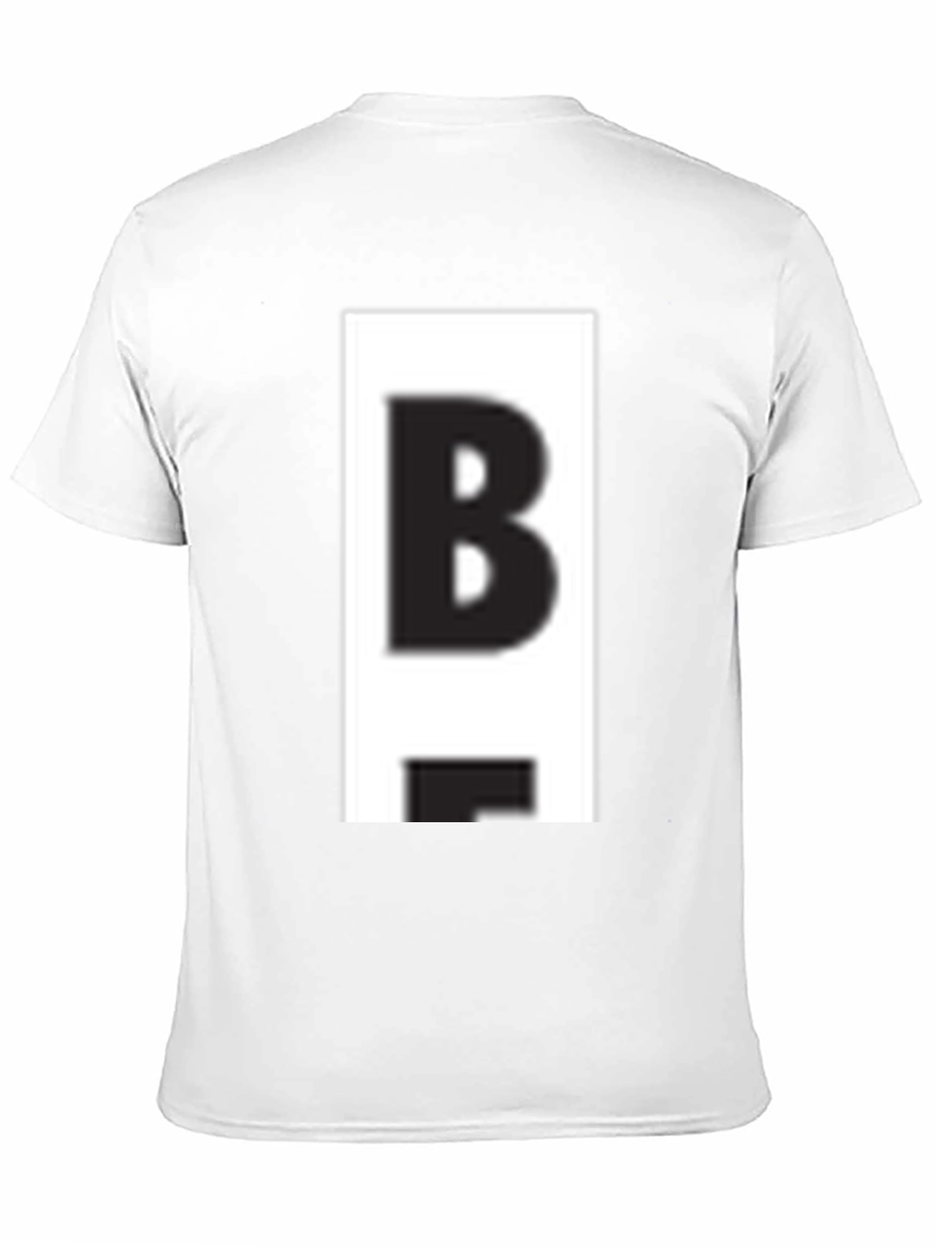 Bold B Graphic Tee - Casual Black T-Shirt