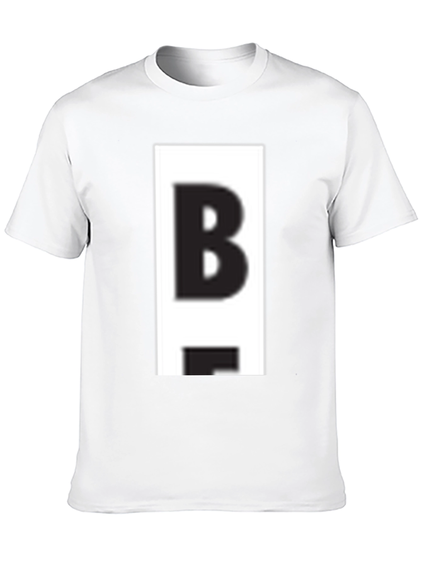 Bold B Graphic Tee - Casual Black T-Shirt