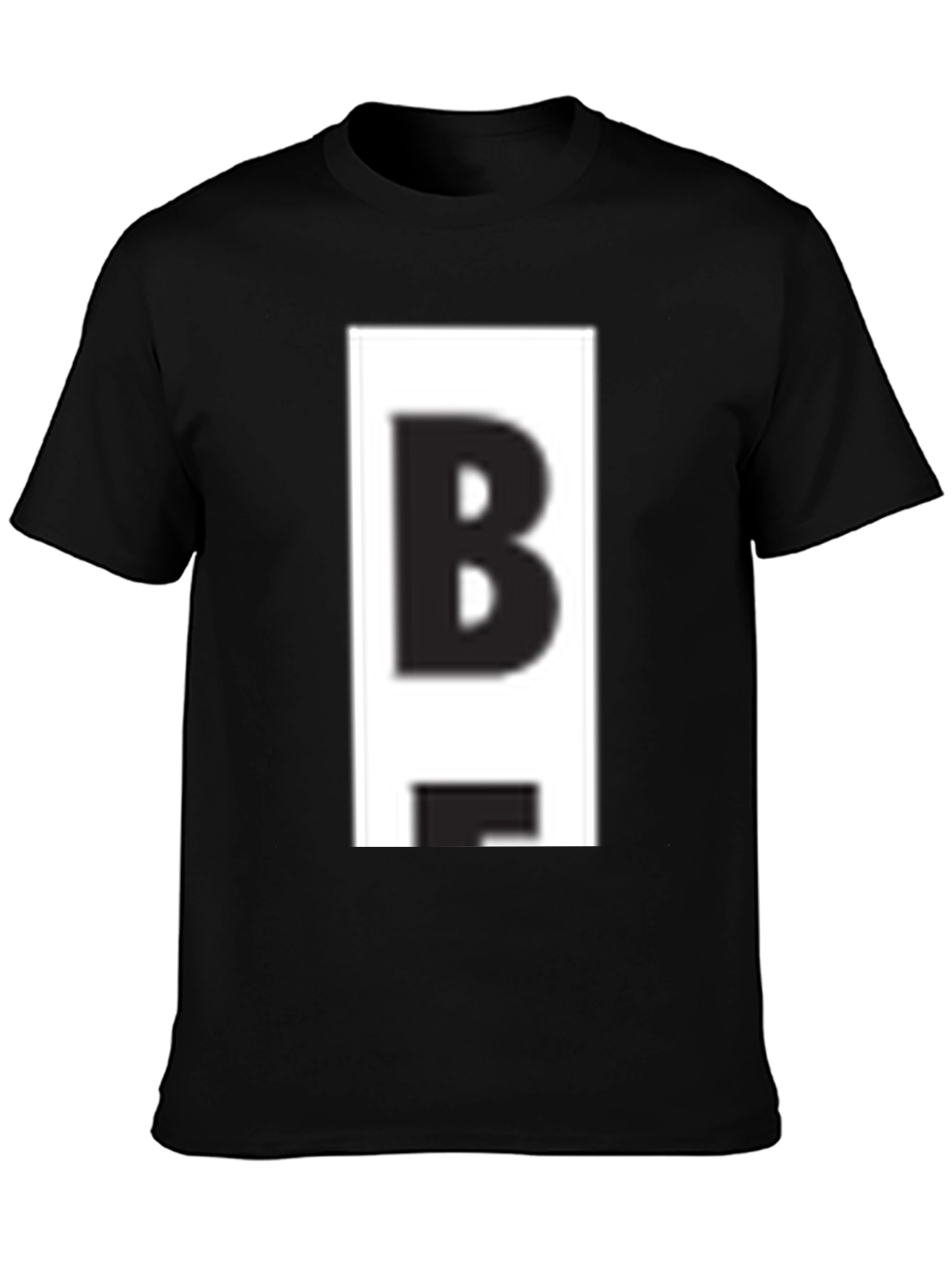 Bold B Graphic Tee - Casual Black T-Shirt