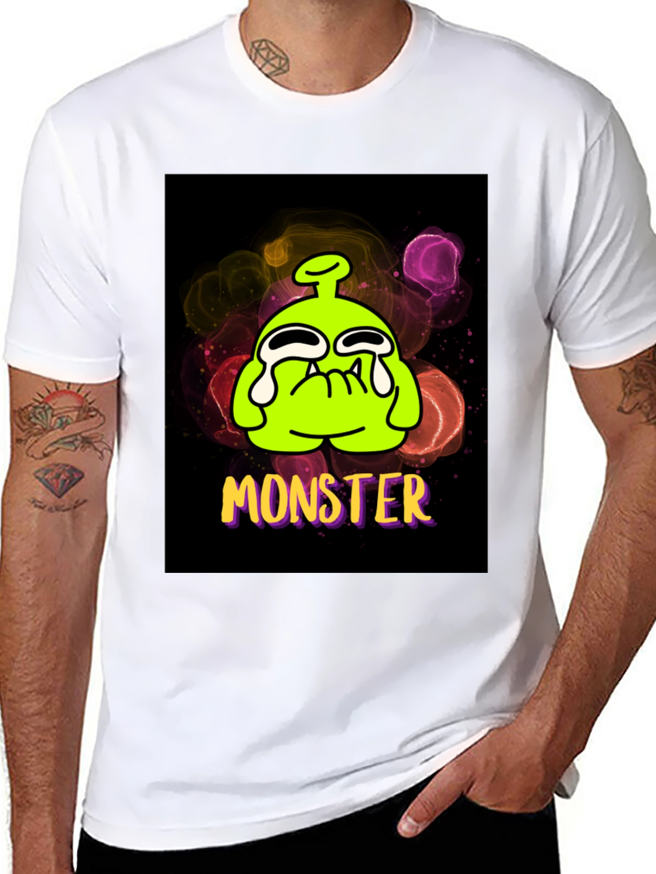 Monster Graphic Tee - Funny Cartoon Alien T-Shirt