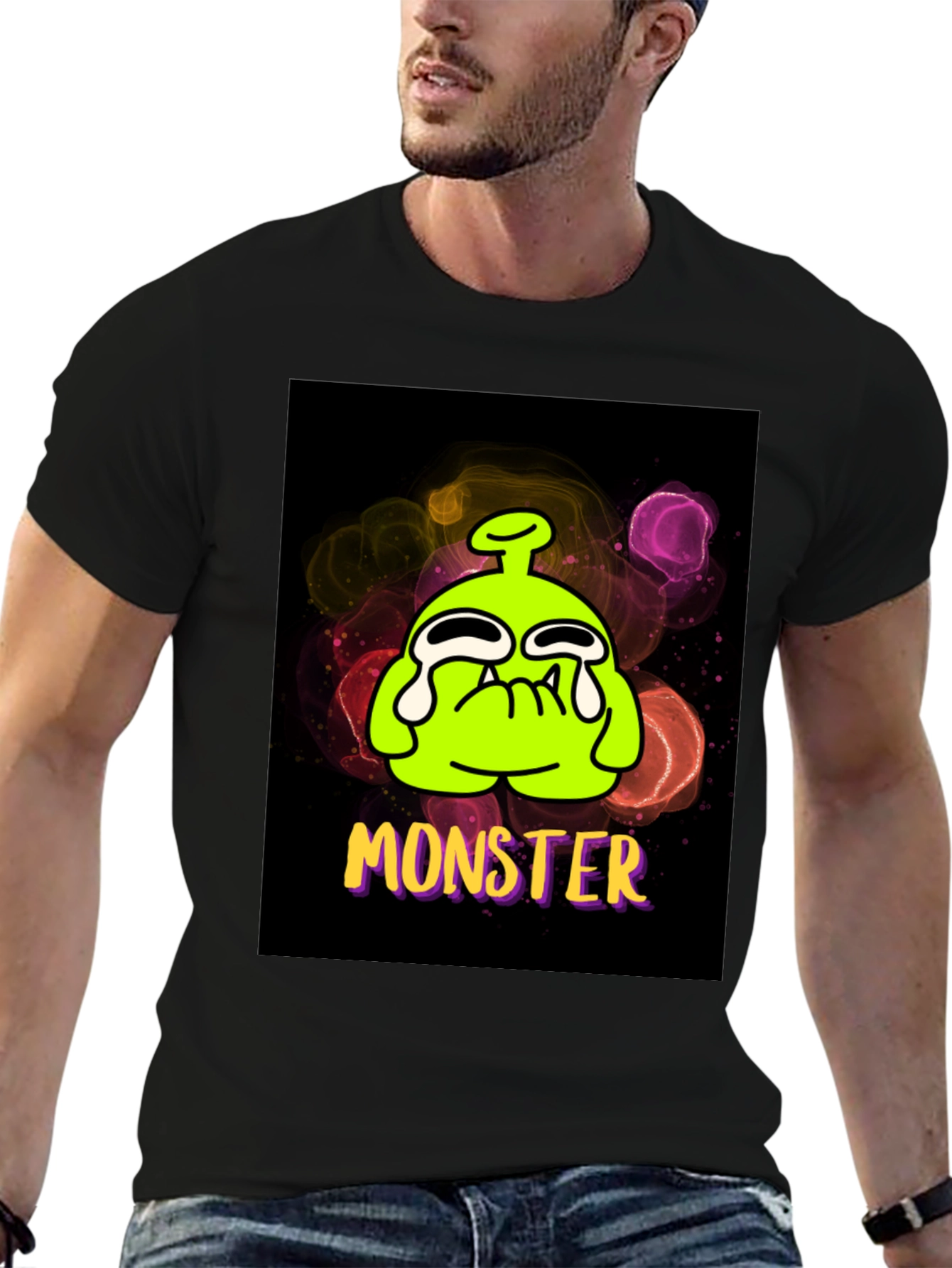 Monster Graphic Tee - Funny Cartoon Alien T-Shirt