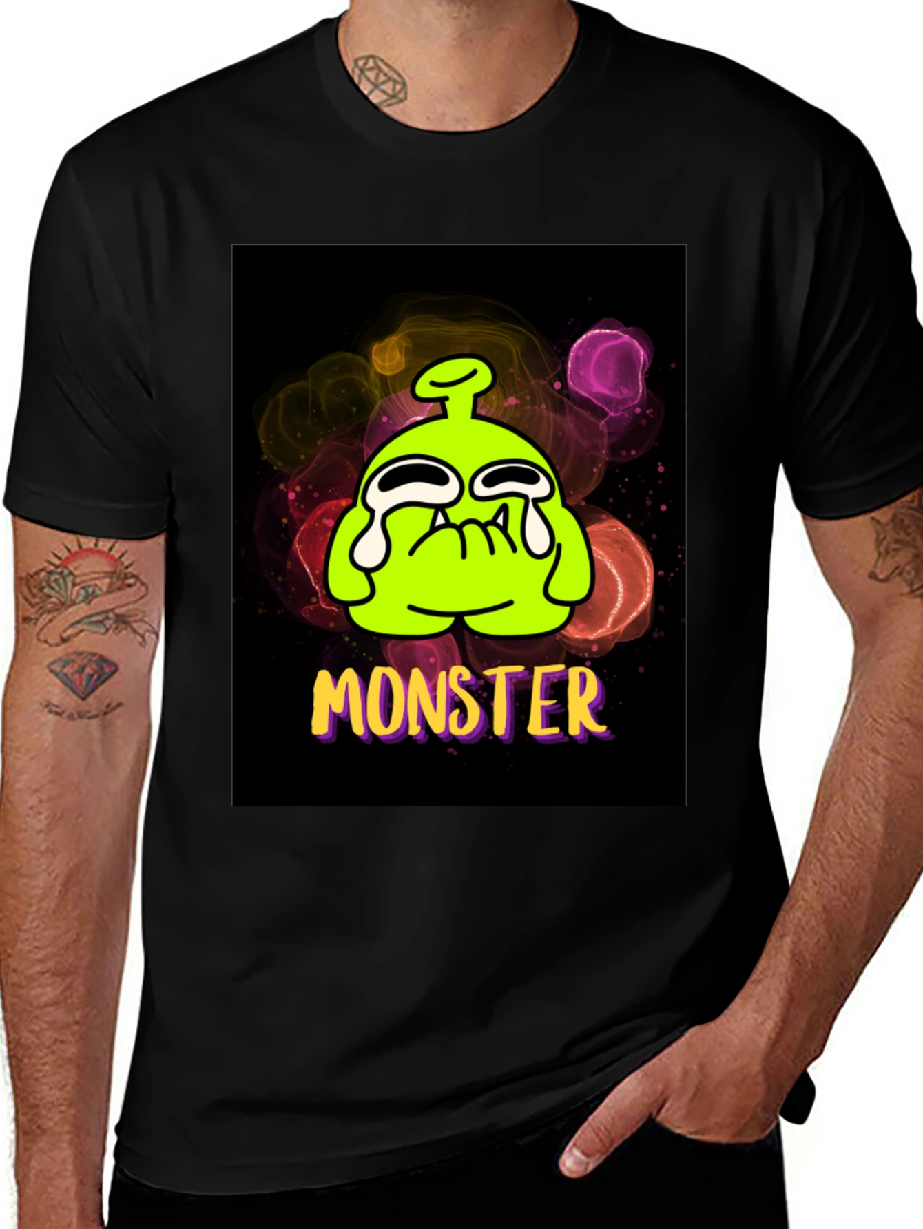 Monster Graphic Tee - Funny Cartoon Alien T-Shirt