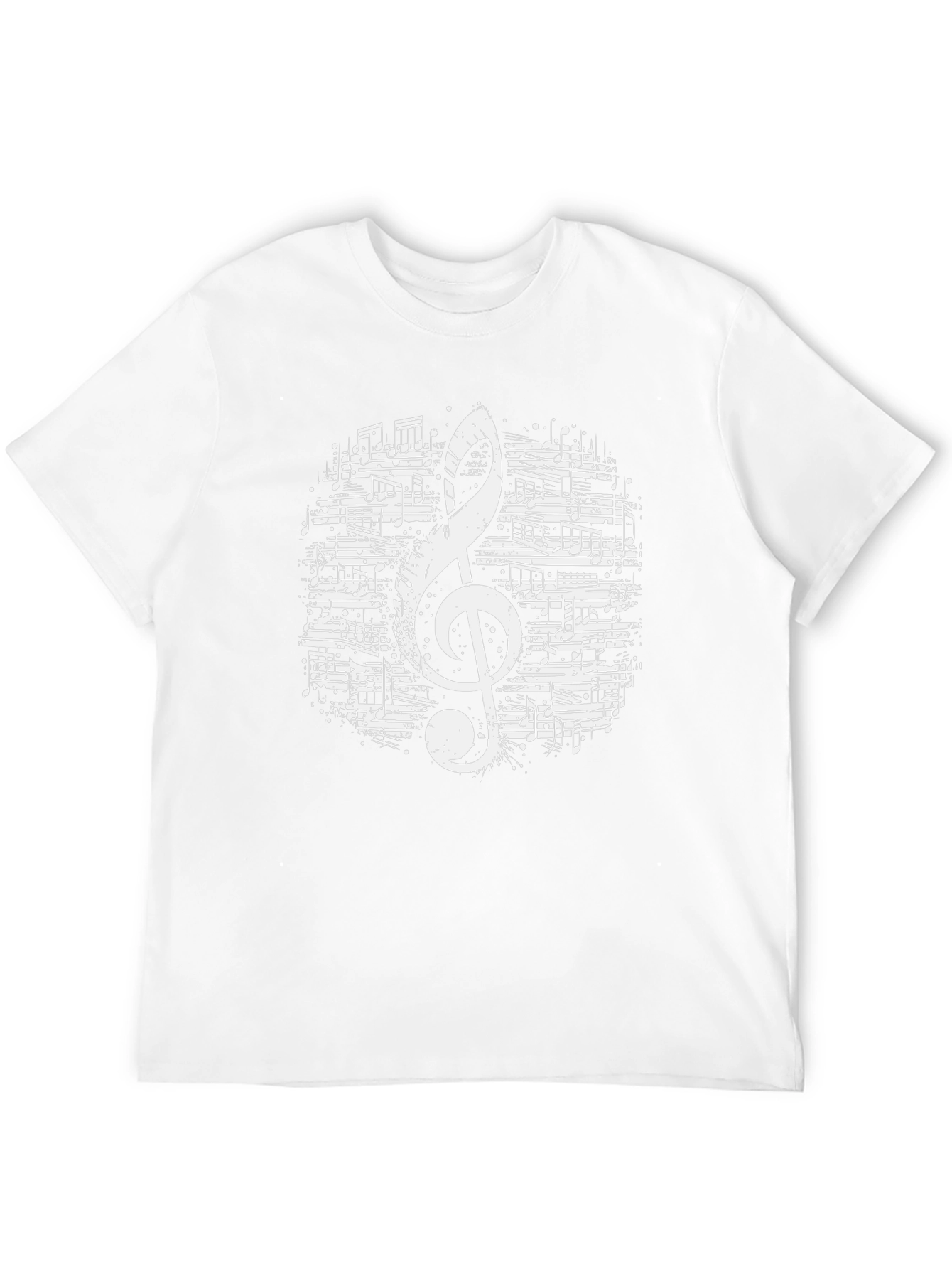Musical Note Graphic Tee - Black T-Shirt