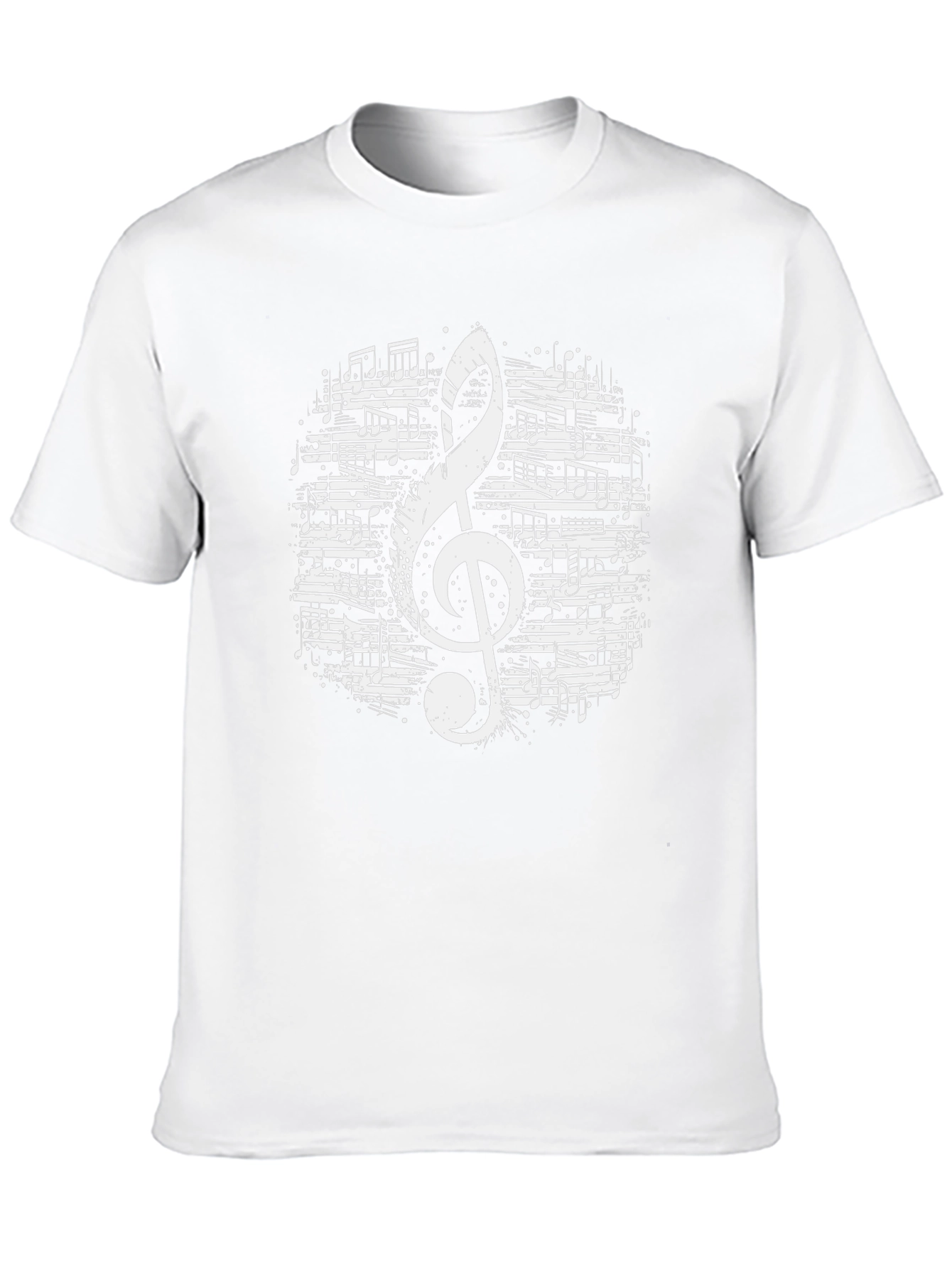 Musical Note Graphic Tee - Black T-Shirt