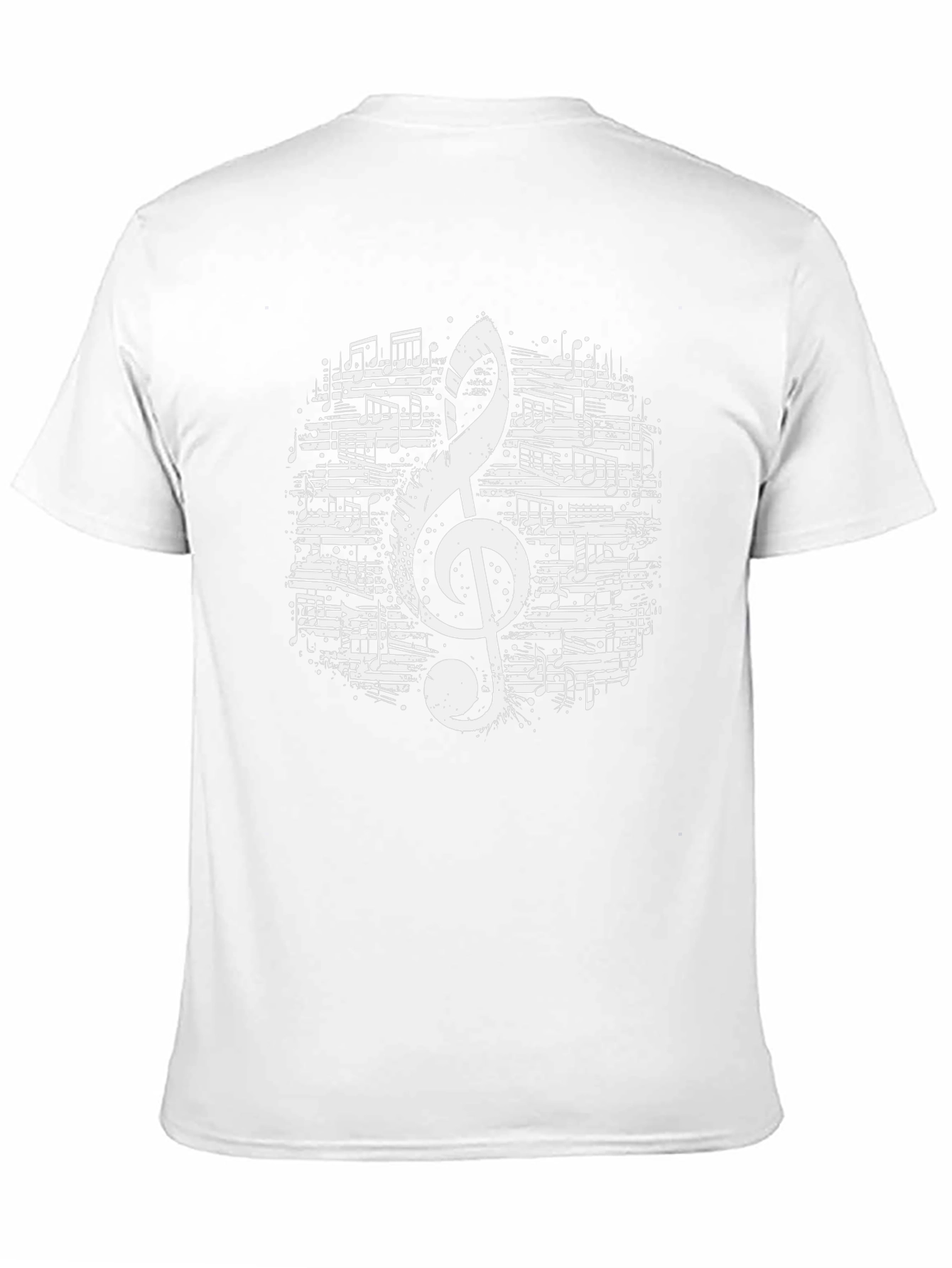 Musical Note Graphic Tee - Black T-Shirt