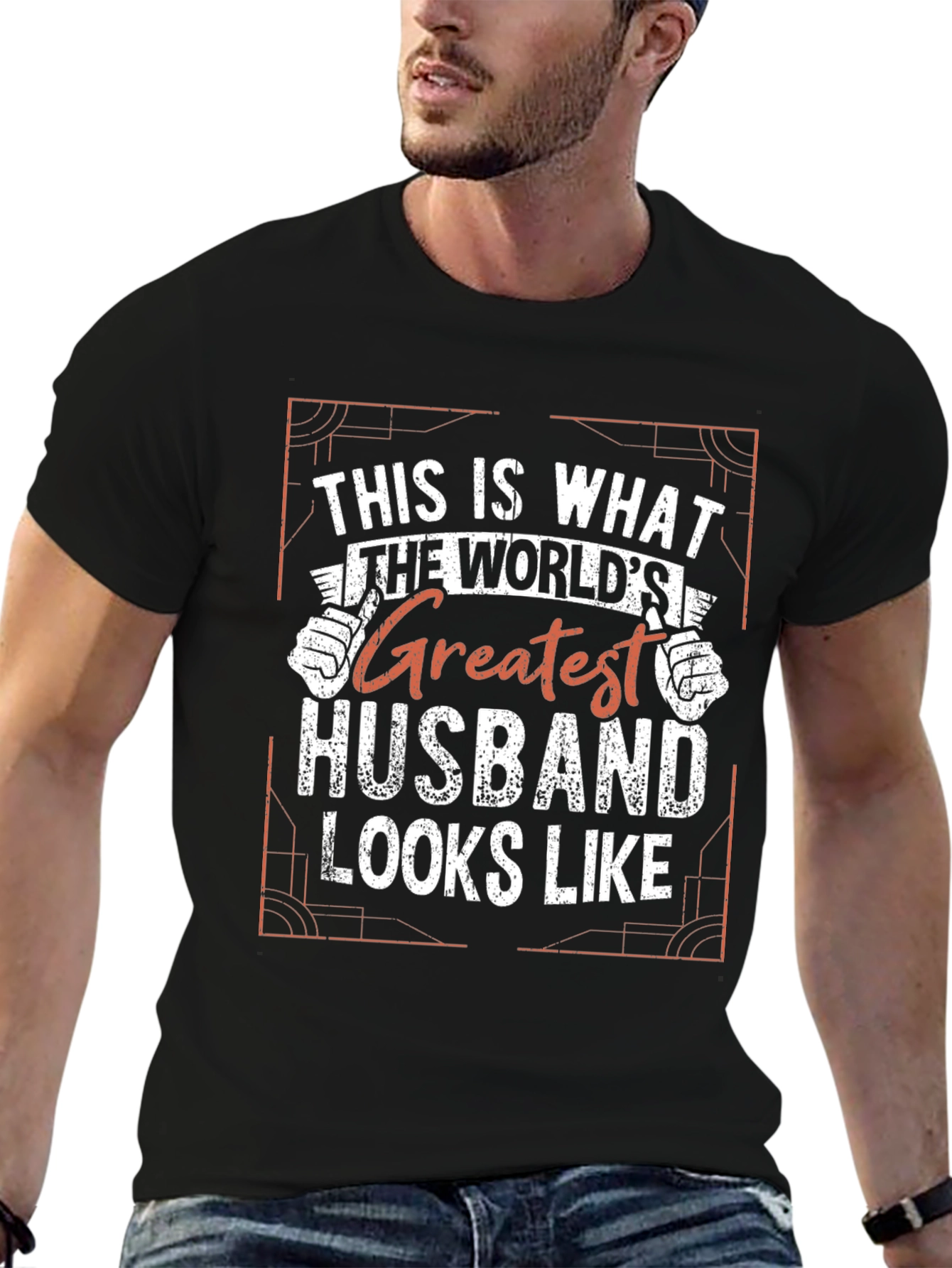Greatest Husband Graphic Tee - Black
