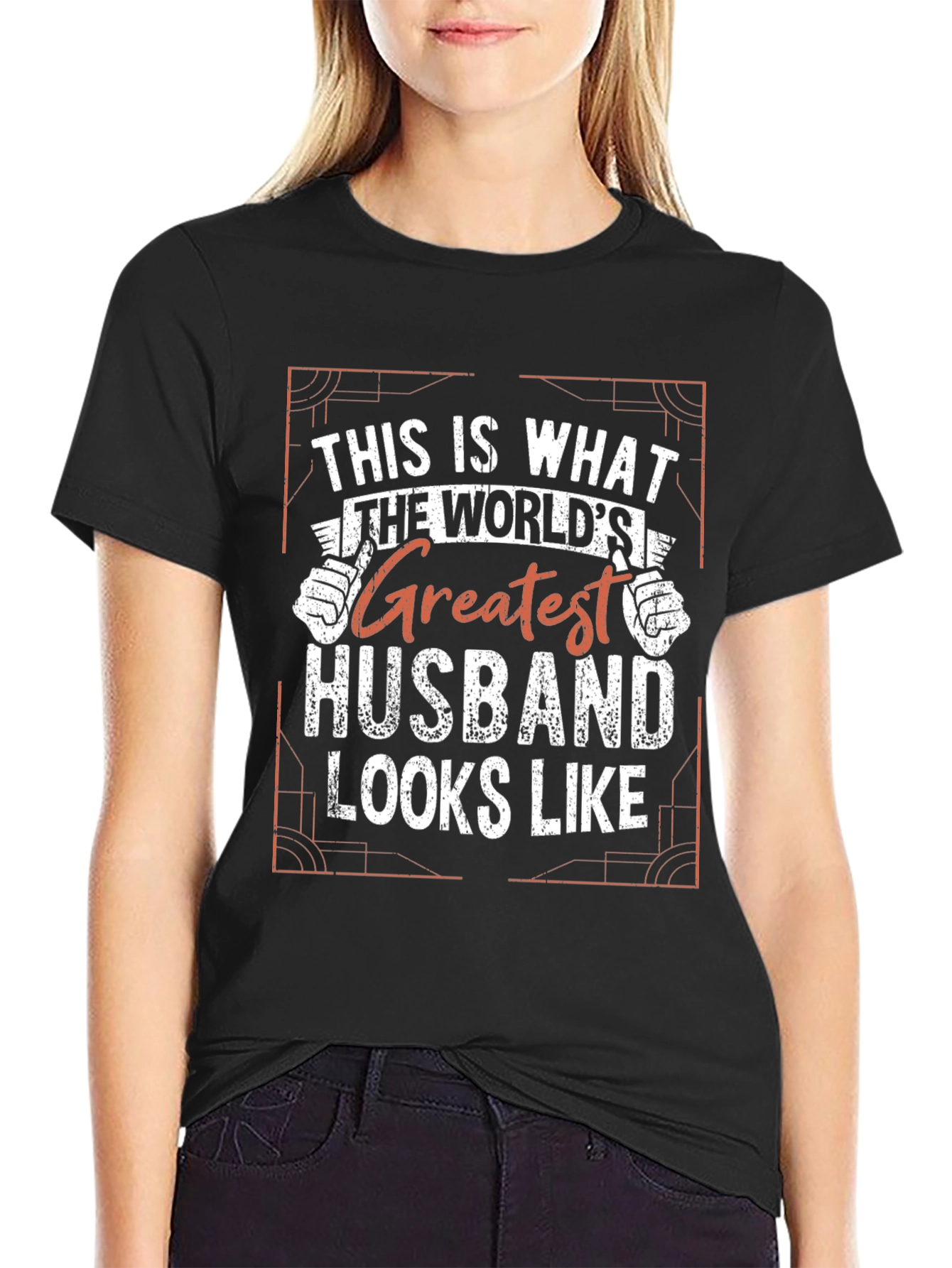 Greatest Husband Graphic Tee - Black