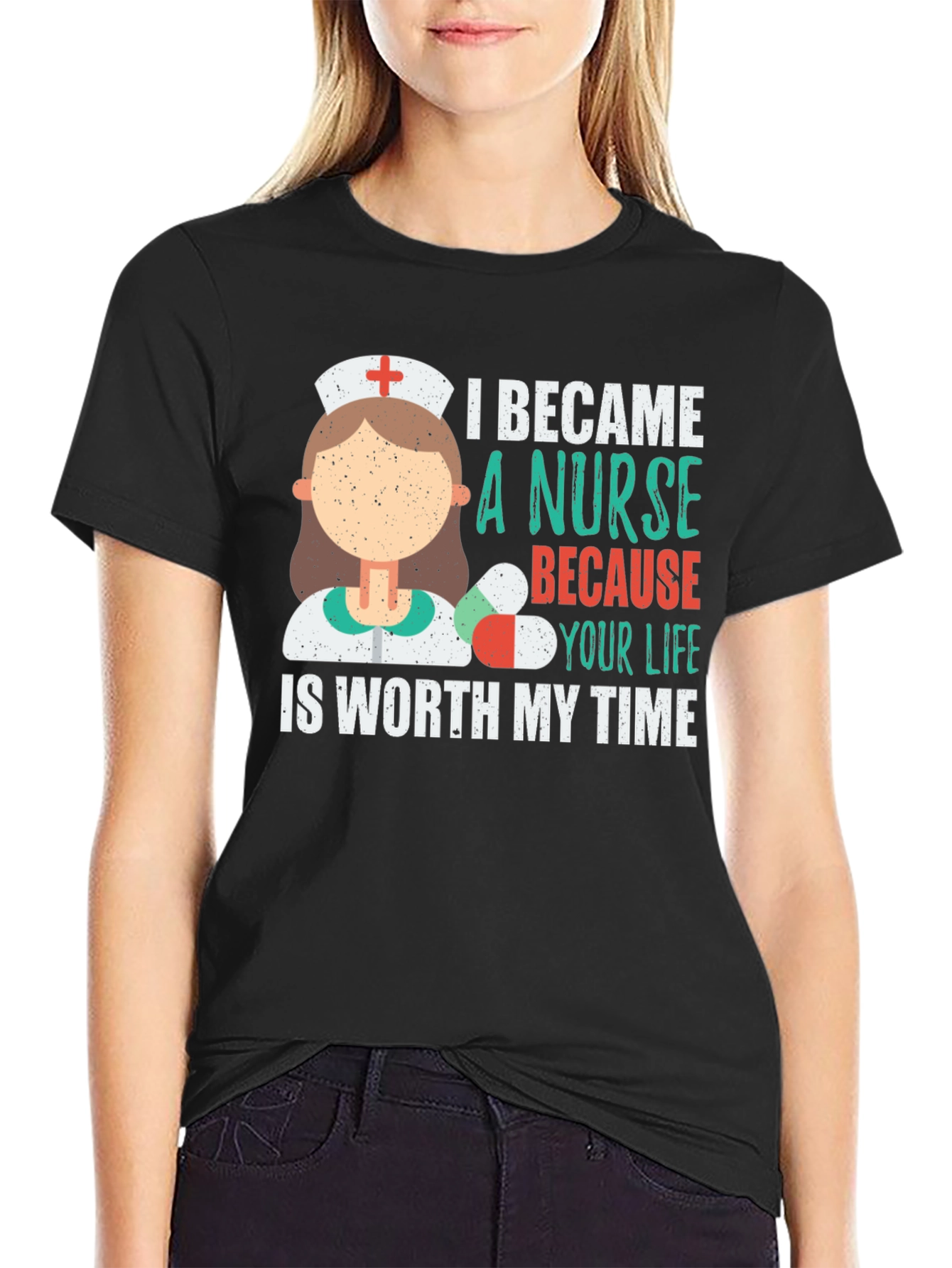 Nurse Graphic T-Shirt - Worth My Time