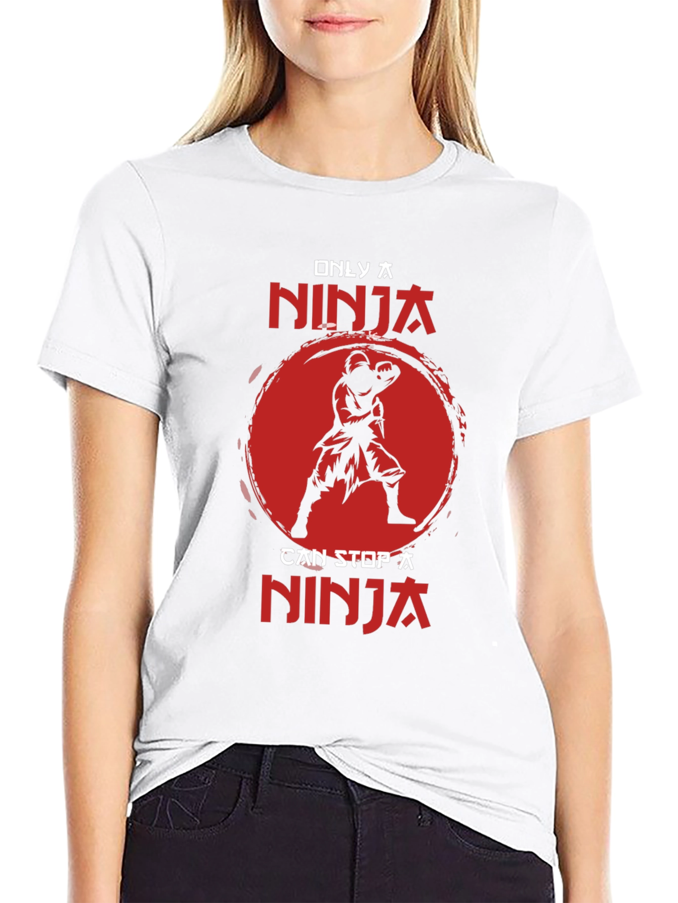 Only A Ninja Can Stop A Ninja Black T-Shirt