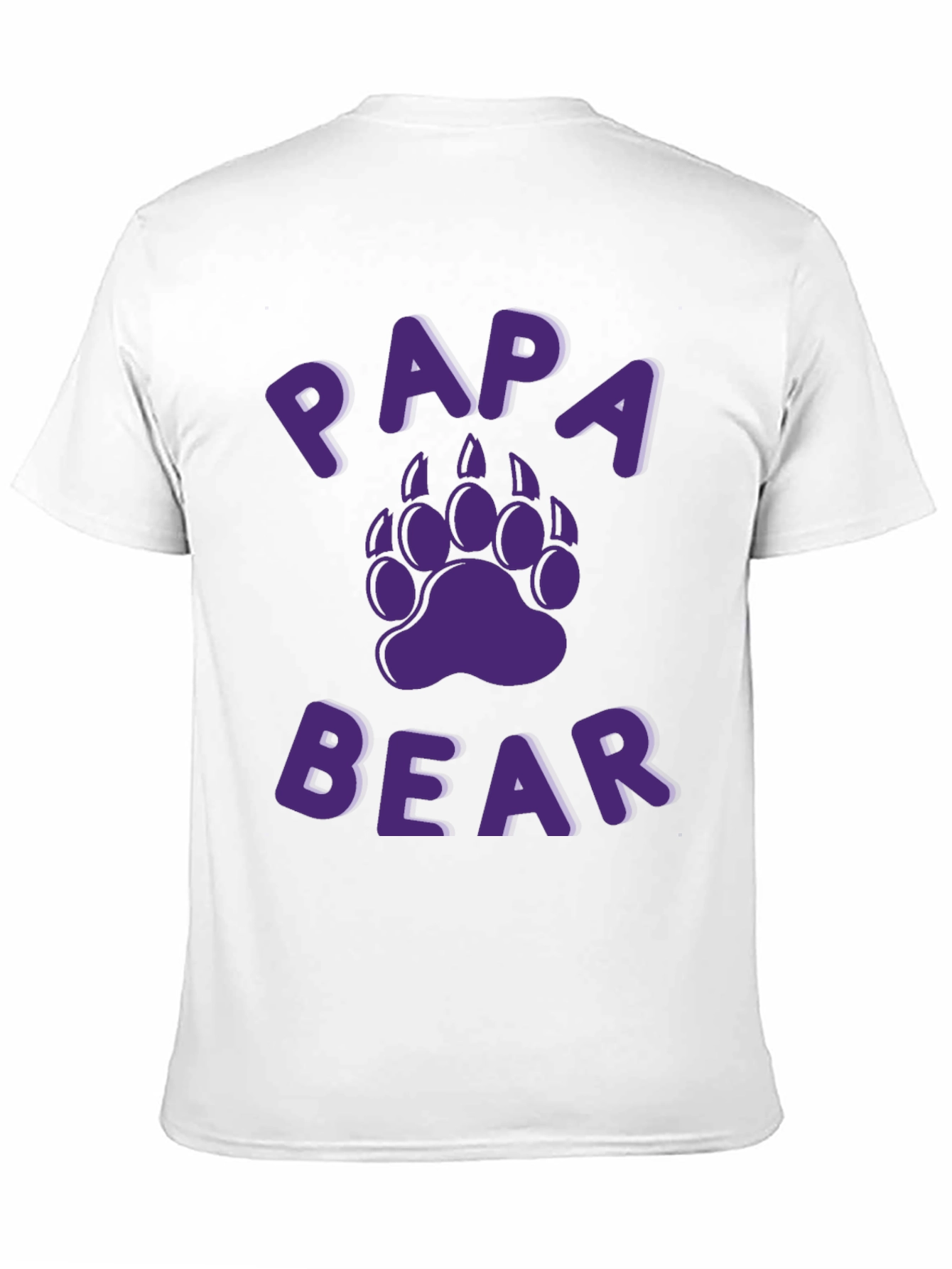Papa Bear Graphic T-Shirt - Black Cotton Tee