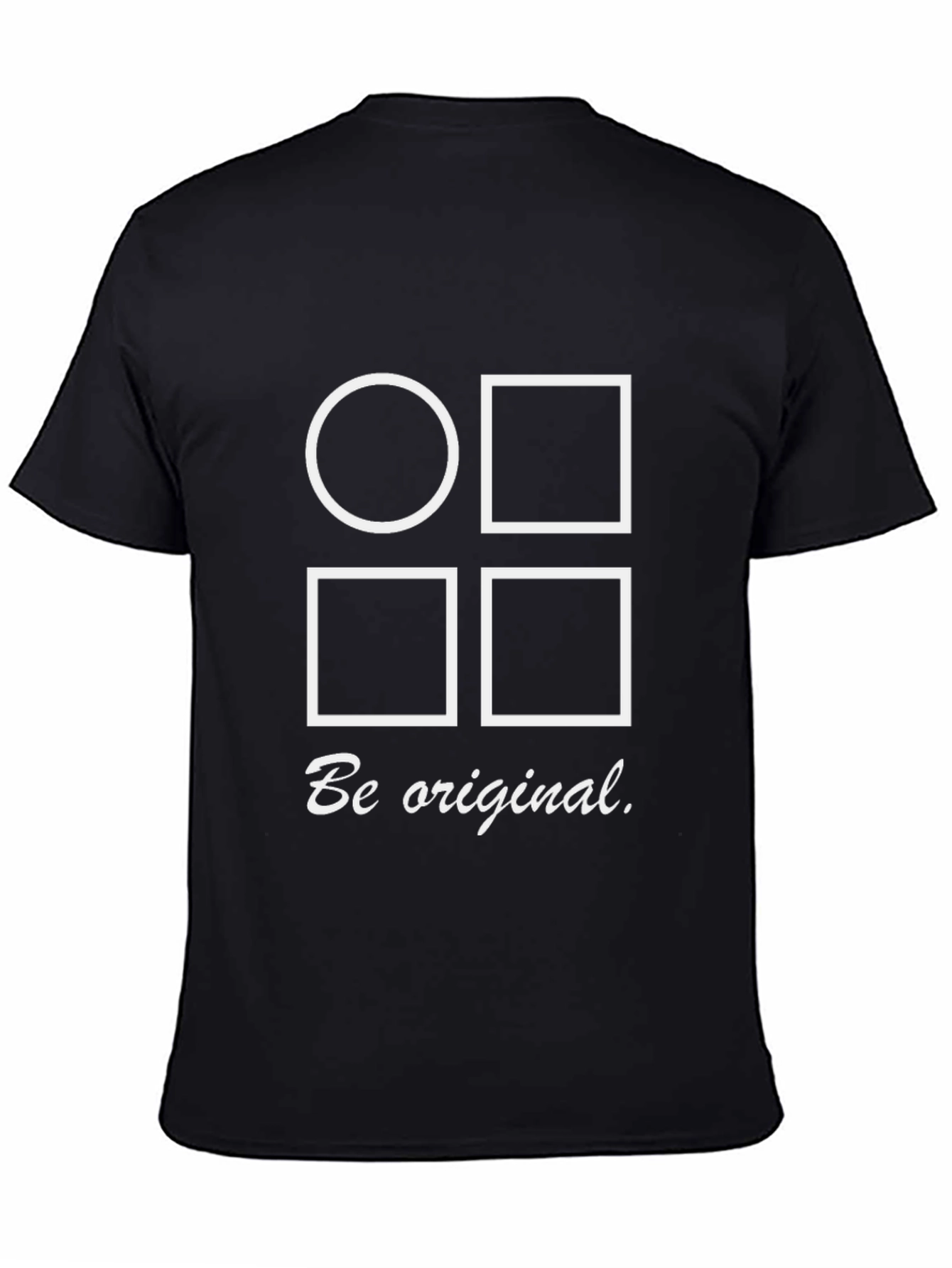 Be Original Graphic Tee - Black Cotton Shirt