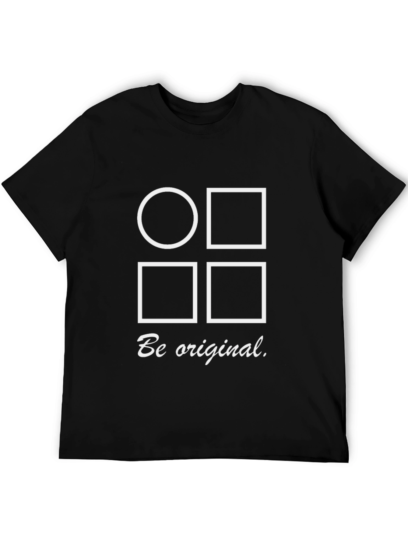 Be Original Graphic Tee - Black Cotton Shirt