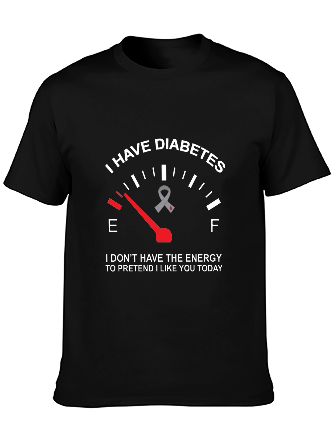 Diabetes Awareness Graphic Tee - Low Energy T-Shirt