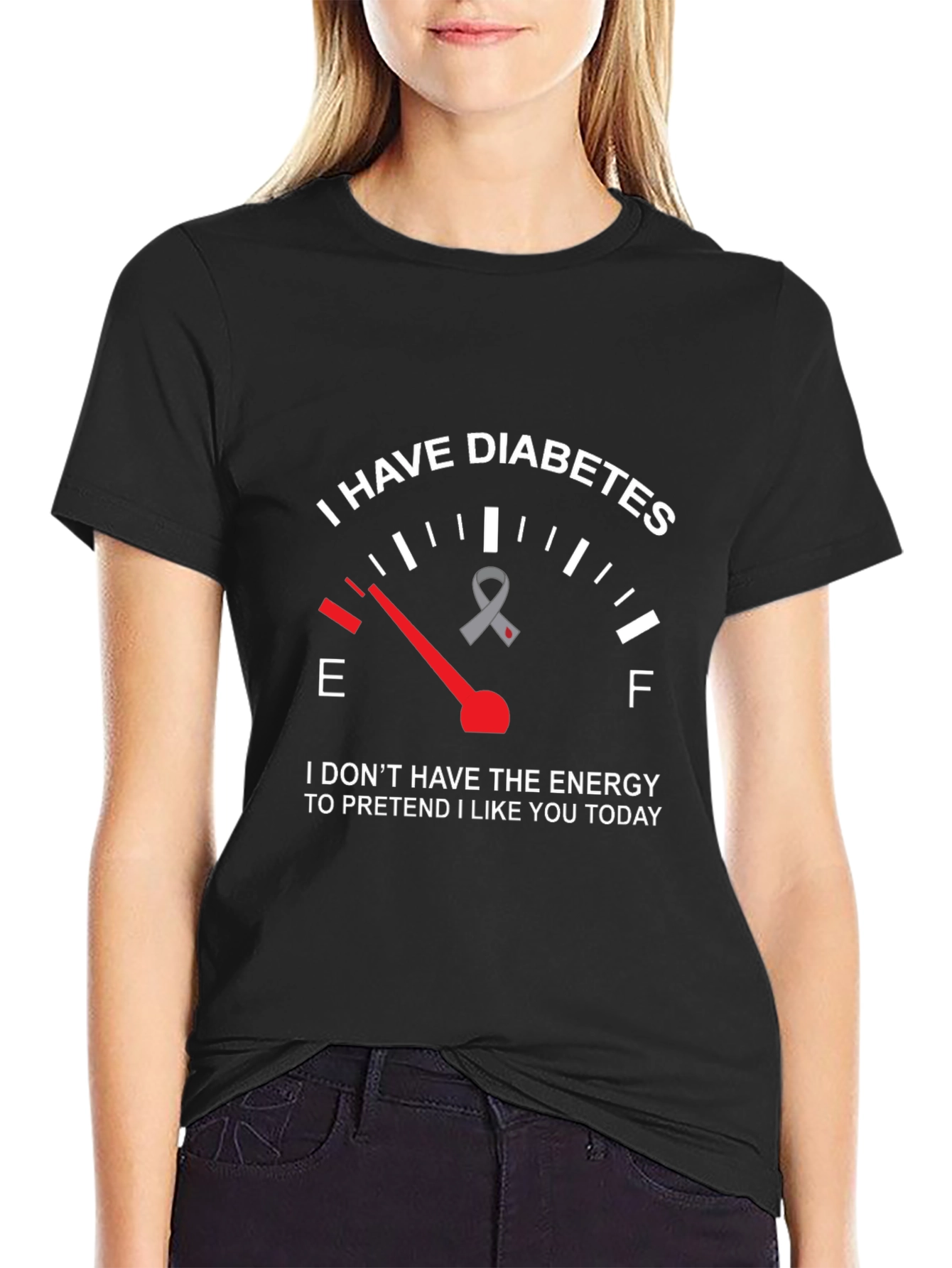 Diabetes Awareness Graphic Tee - Low Energy T-Shirt
