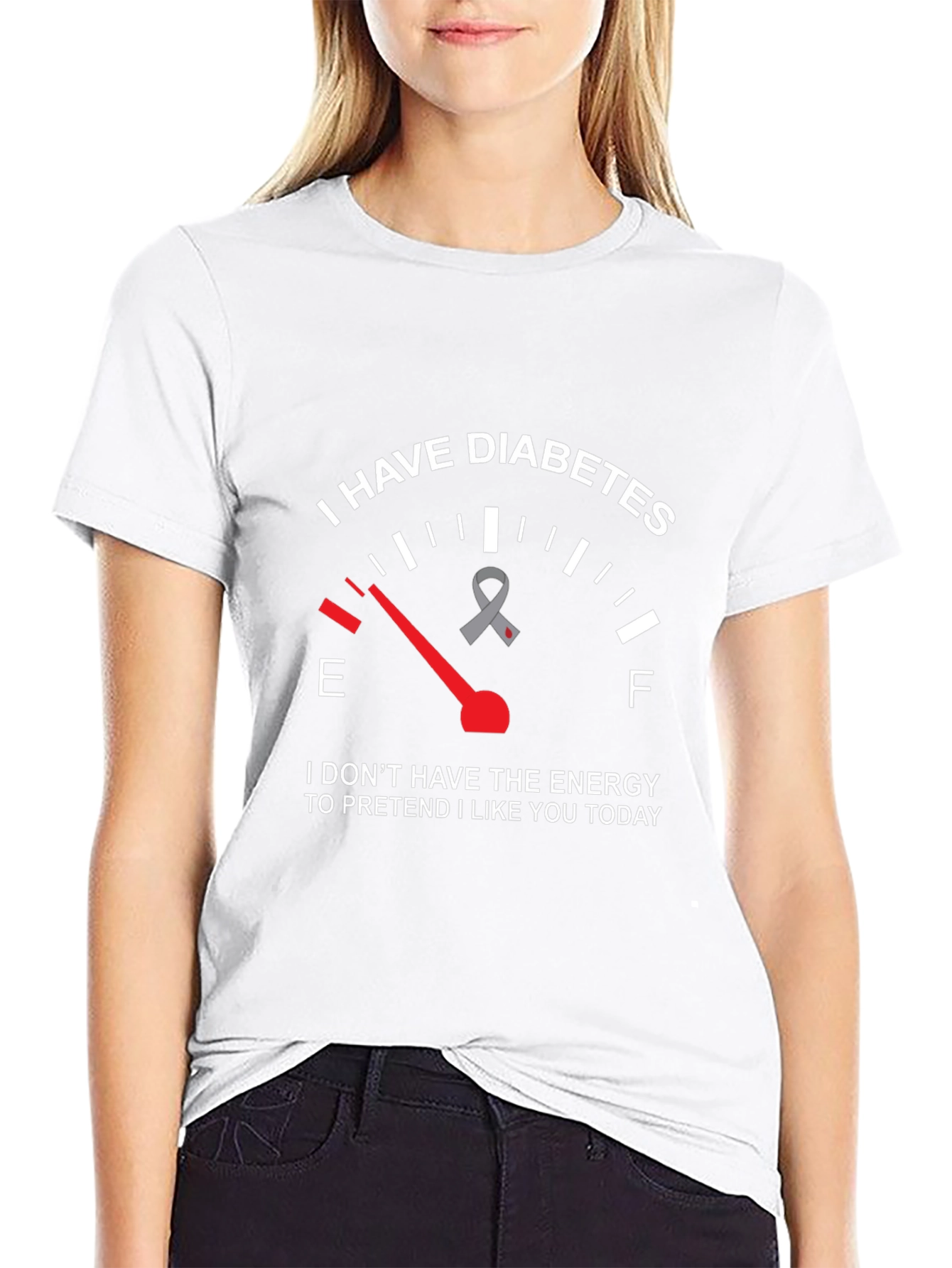 Diabetes Awareness Graphic Tee - Low Energy T-Shirt