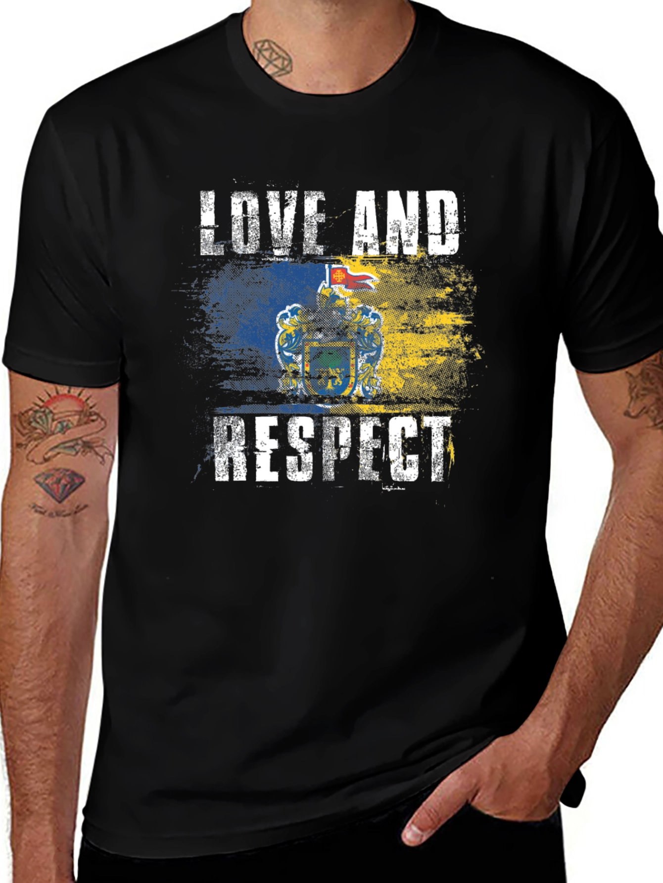 Love and Respect New Jersey Flag T-Shirt