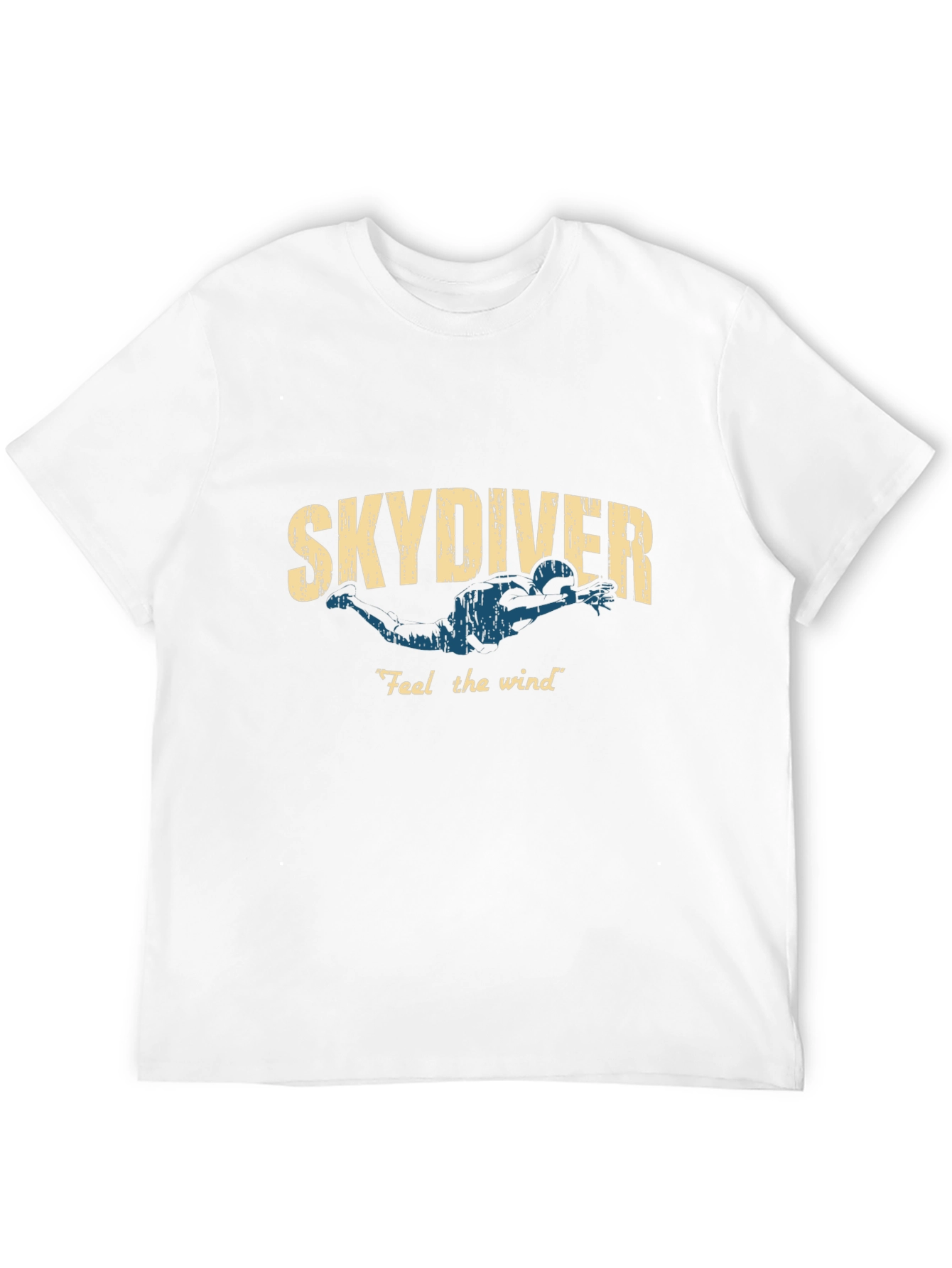 Skydiver Feel the Wind Graphic Tee - Black