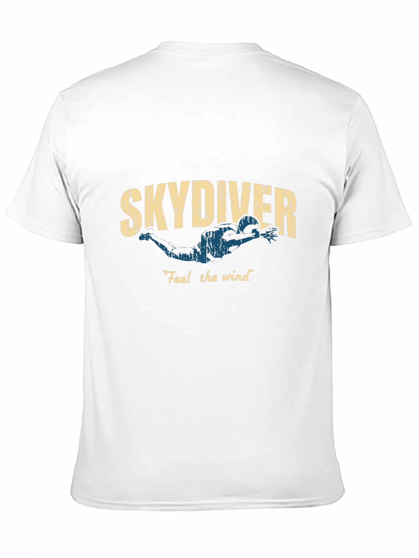 Skydiver Feel the Wind Graphic Tee - Black