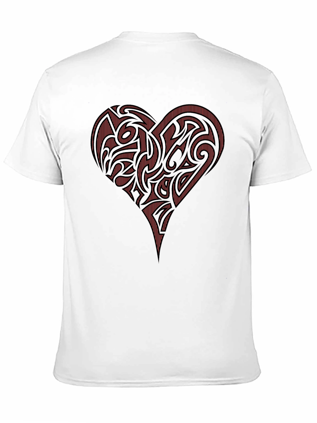 Tribal Heart Graphic Tee - Black
