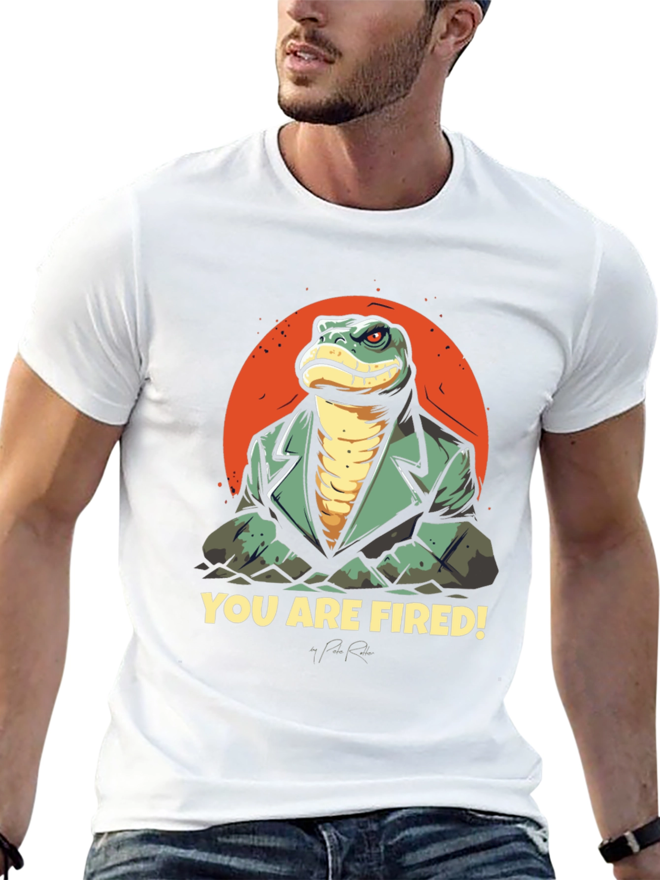 You Are Fired! T-Shirt: Reptilian Boss