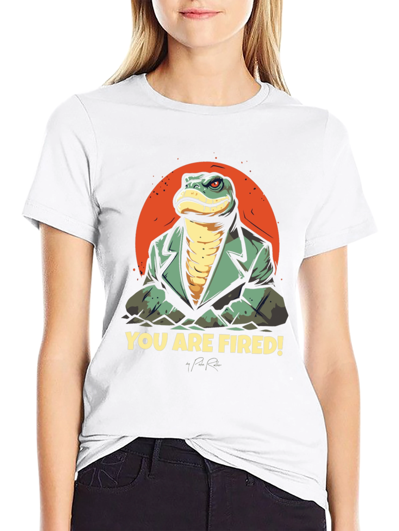 You Are Fired! T-Shirt: Reptilian Boss