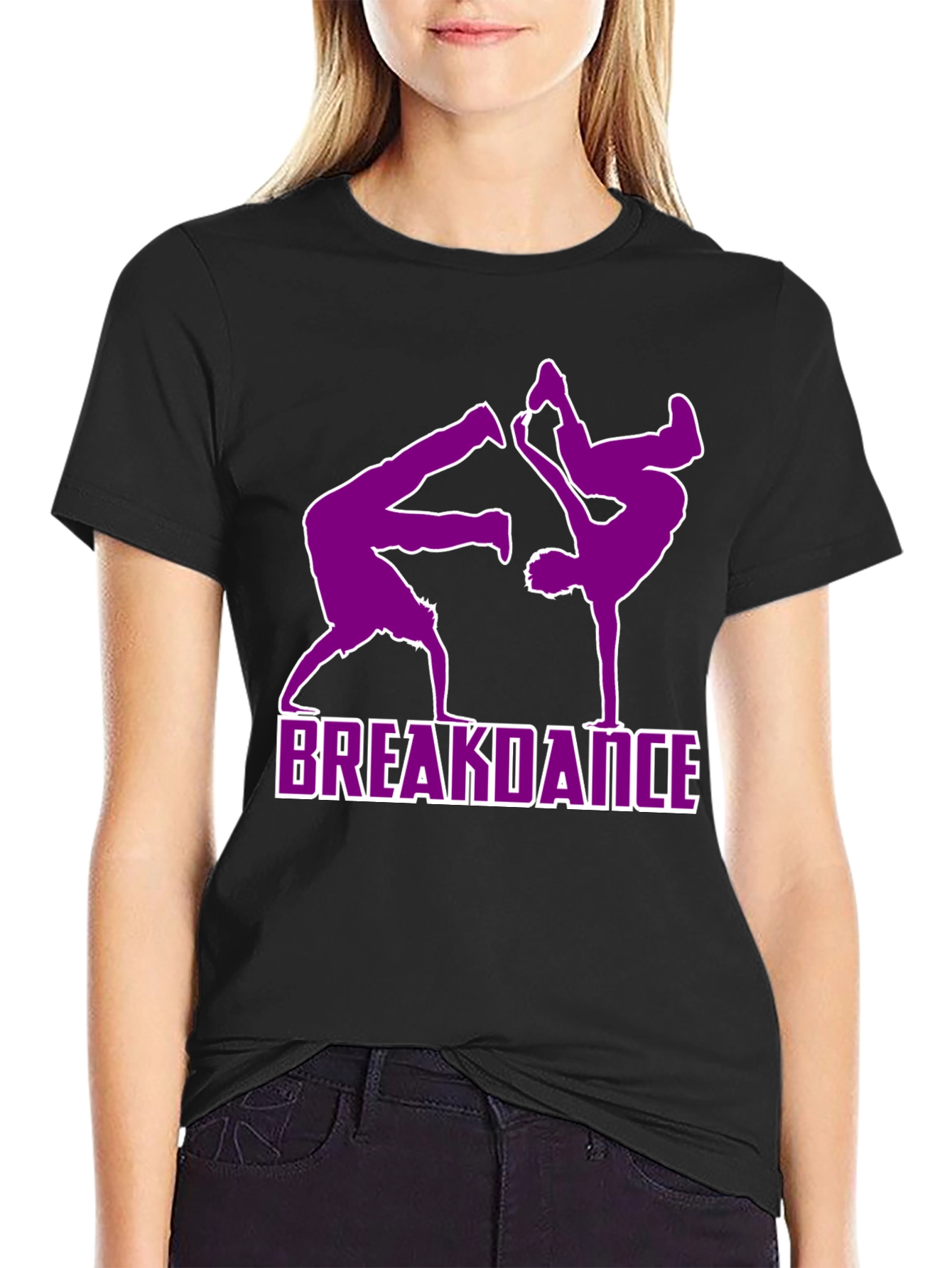 Breakdance Graphic T-Shirt - Cool Black Tee