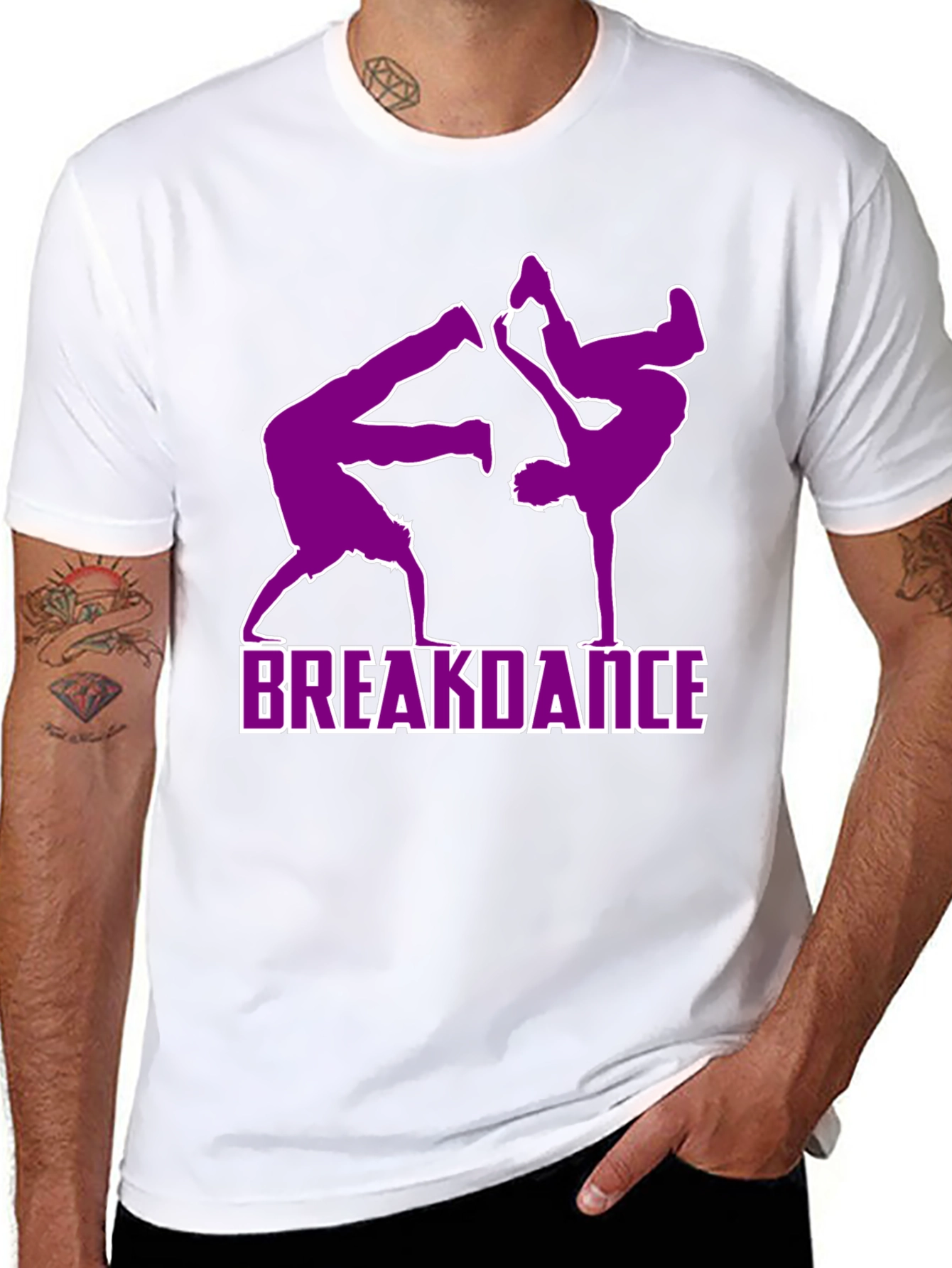 Breakdance Graphic T-Shirt - Cool Black Tee