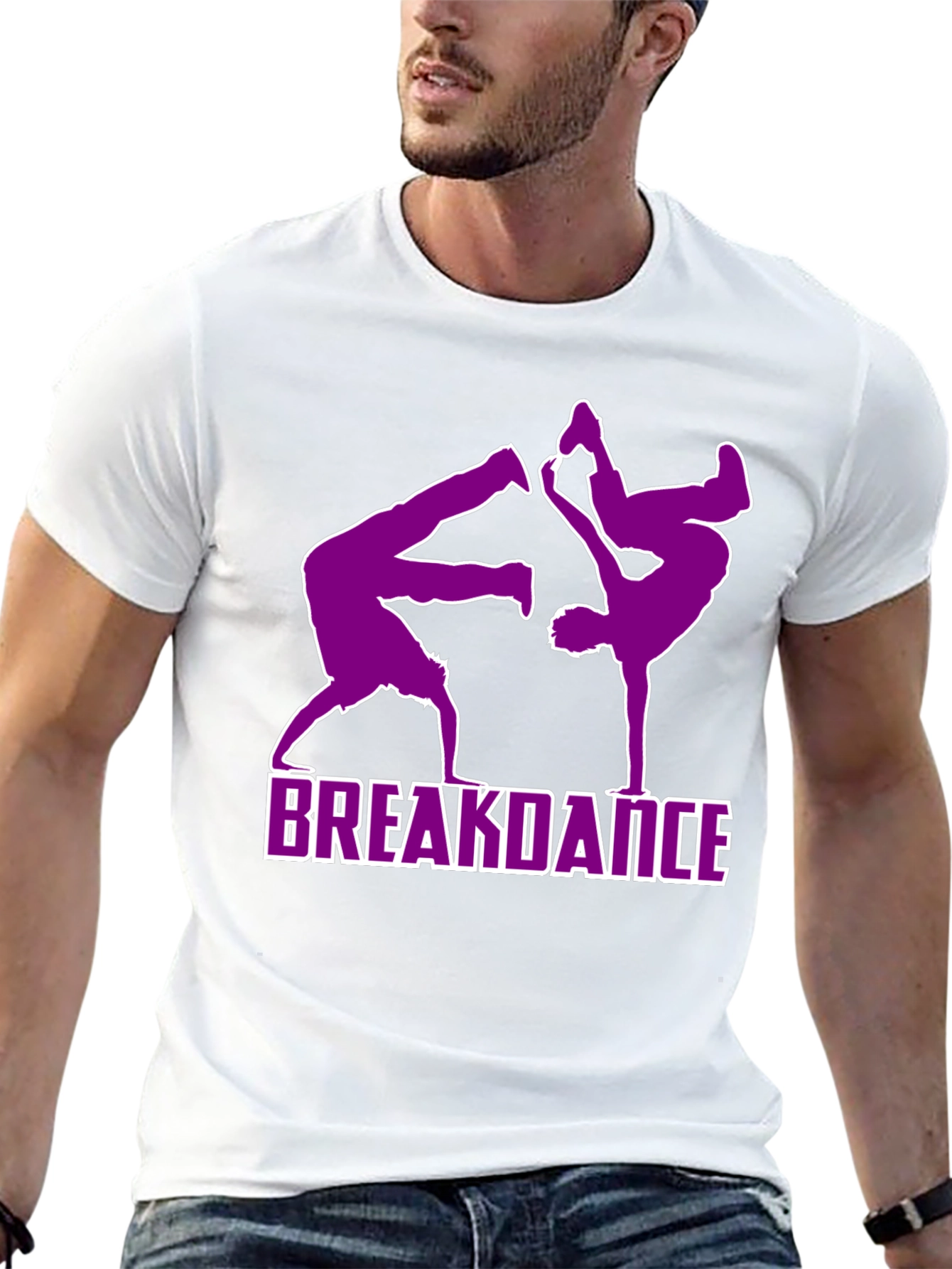 Breakdance Graphic T-Shirt - Cool Black Tee