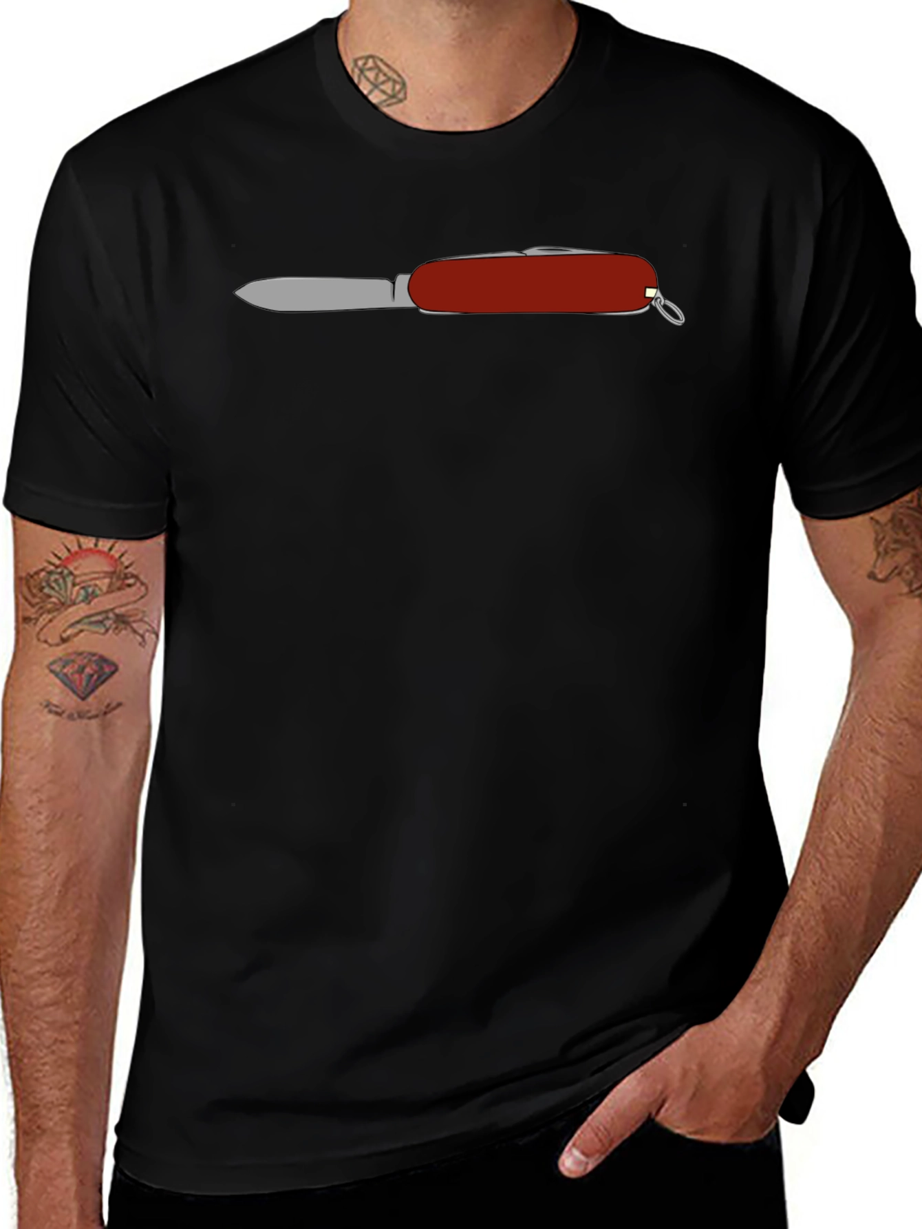 Swiss Army Knife T-Shirt - Cool Graphic Tee